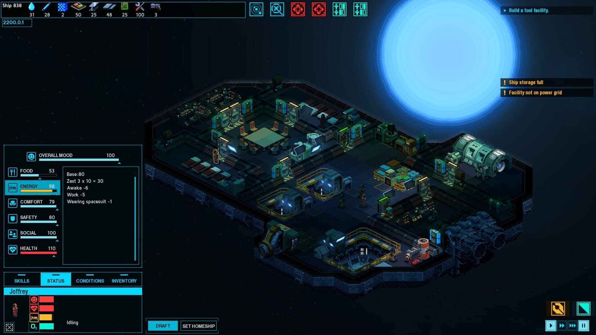 Screenshot for Space Haven