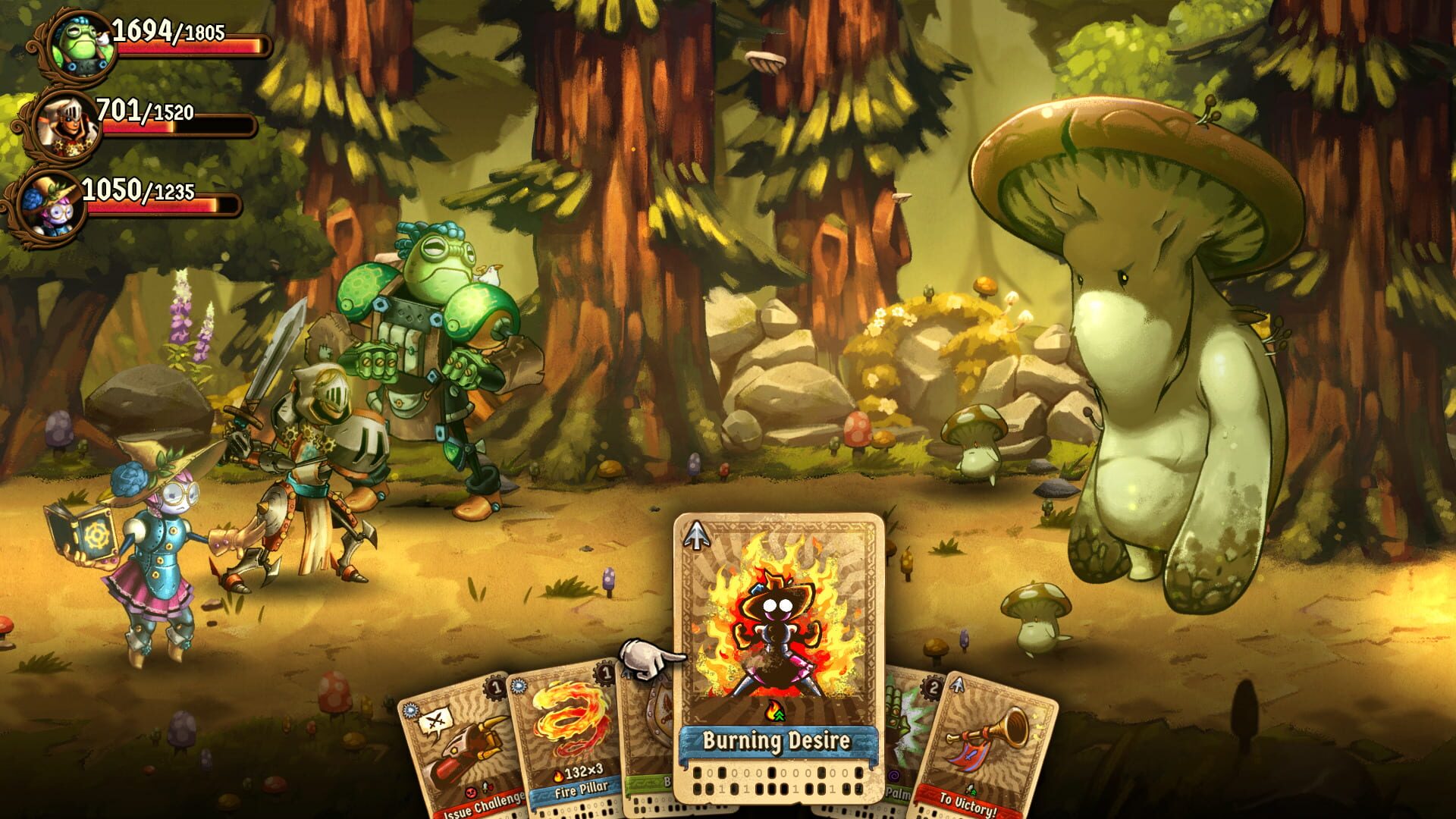 Screenshot for SteamWorld Quest: Hand of Gilgamech