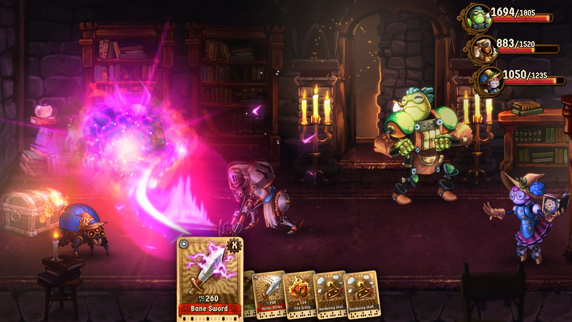 Screenshot for SteamWorld Quest: Hand of Gilgamech