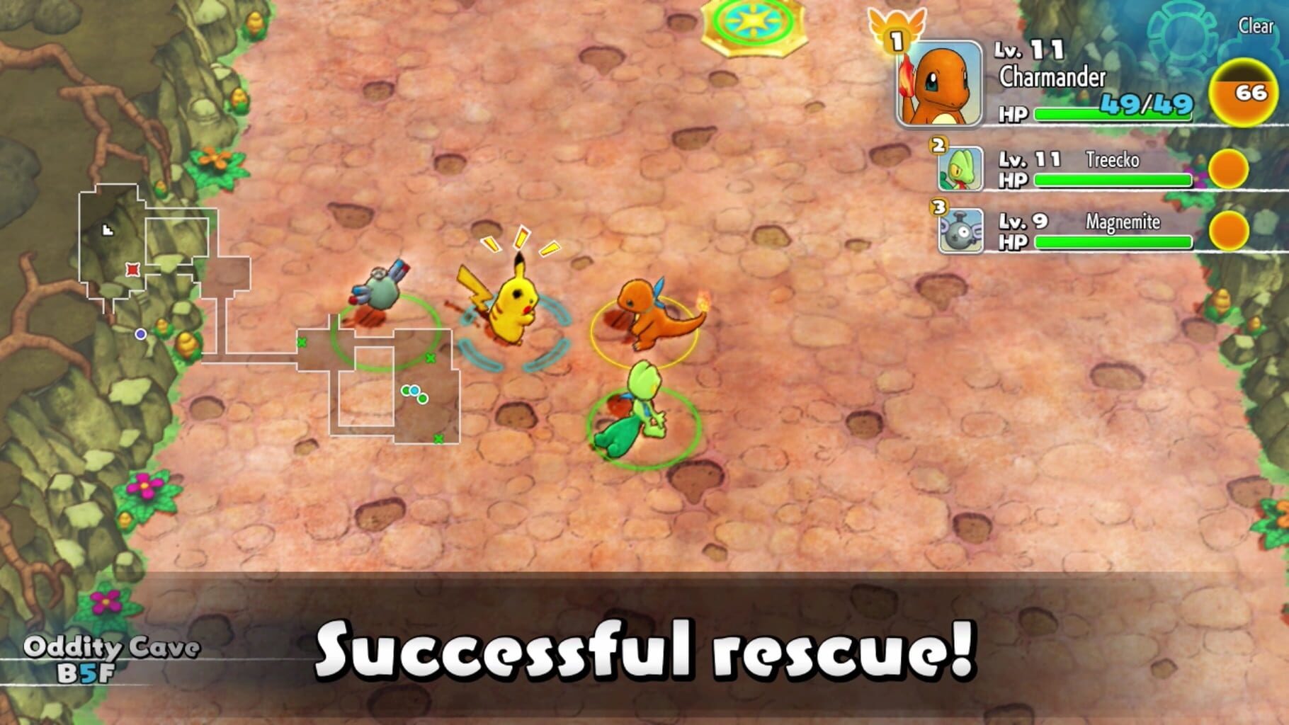 Screenshot for Pokémon Mystery Dungeon: Rescue Team DX