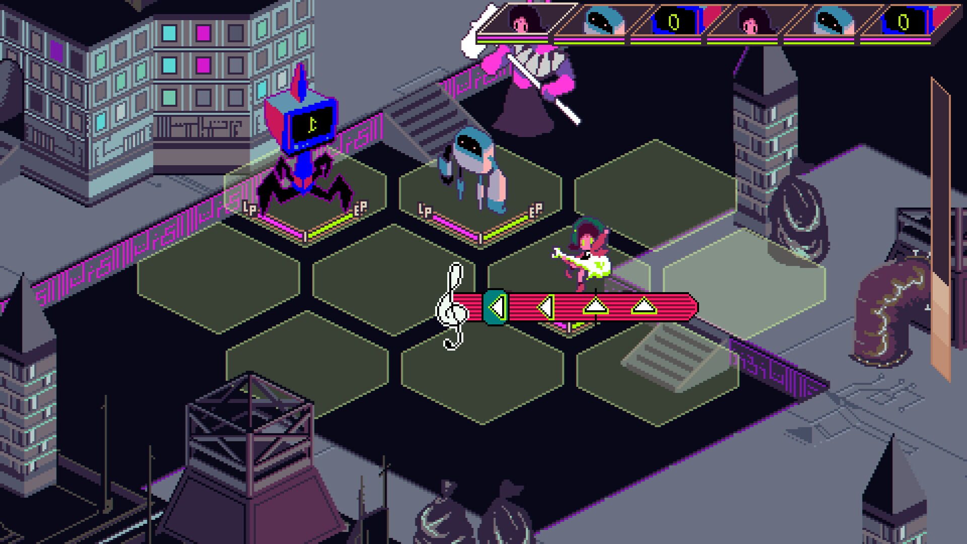 Screenshot for Keylocker: Turn Based Cyberpunk Action