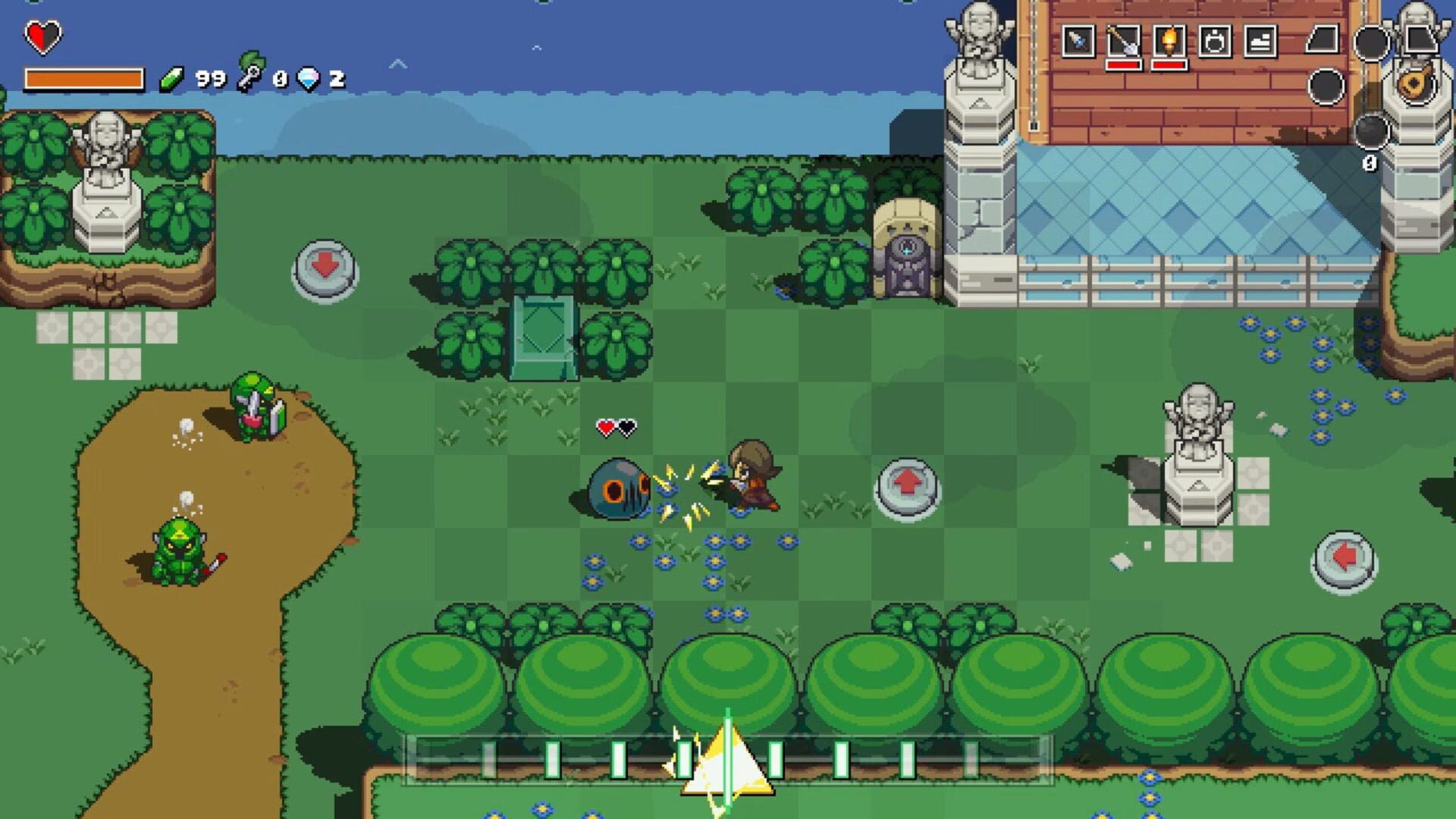 Screenshot for Cadence of Hyrule: Crypt of the NecroDancer Featuring the Legend of Zelda