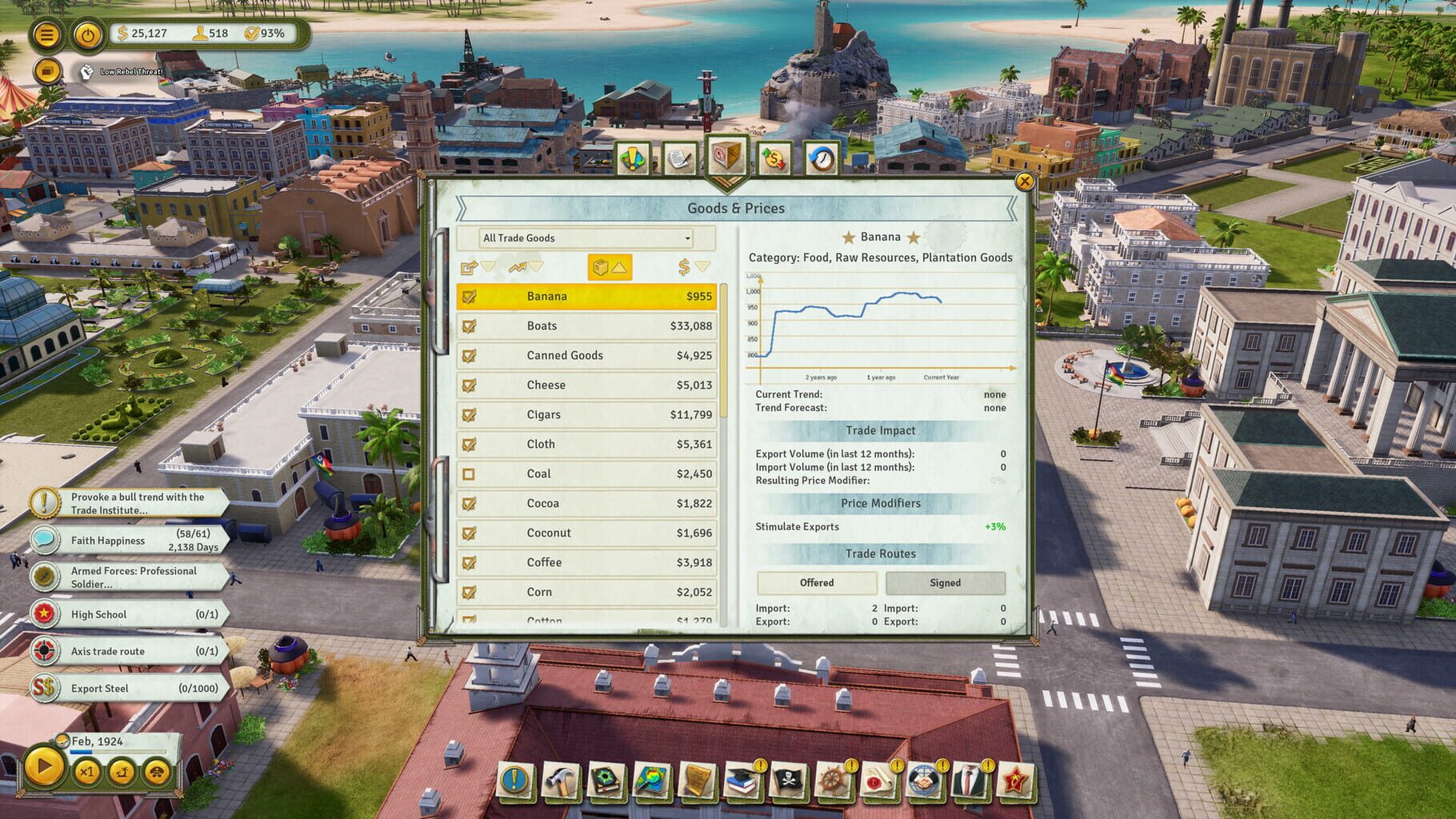Screenshot for Tropico 6: The Llama of Wall Street