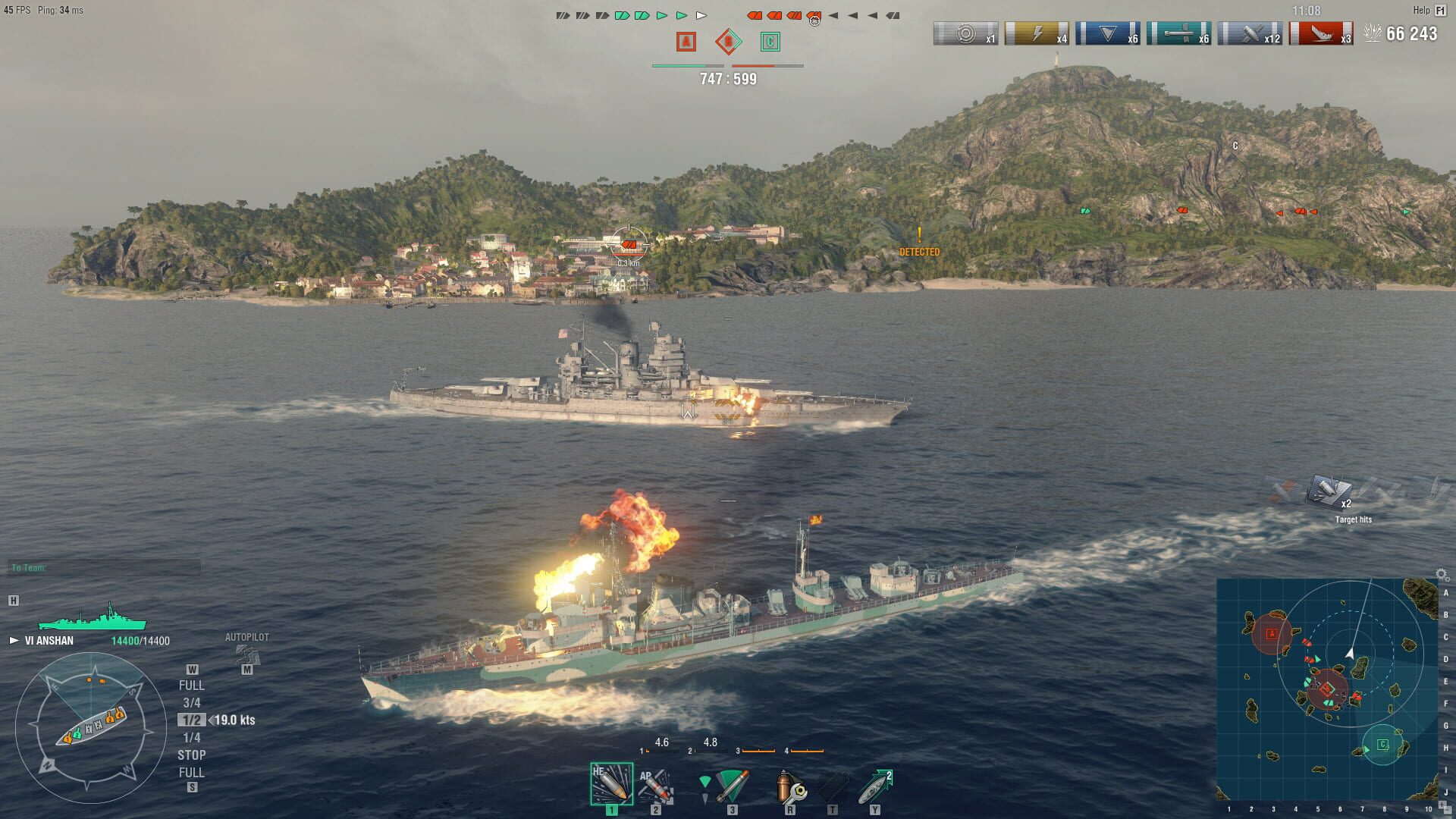 Screenshot for World of Warships: Anshan Pack
