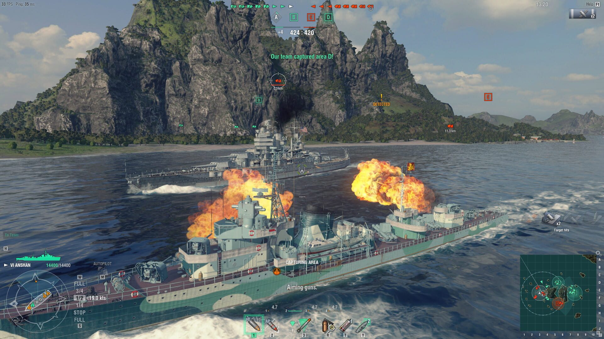 Screenshot for World of Warships: Anshan Pack