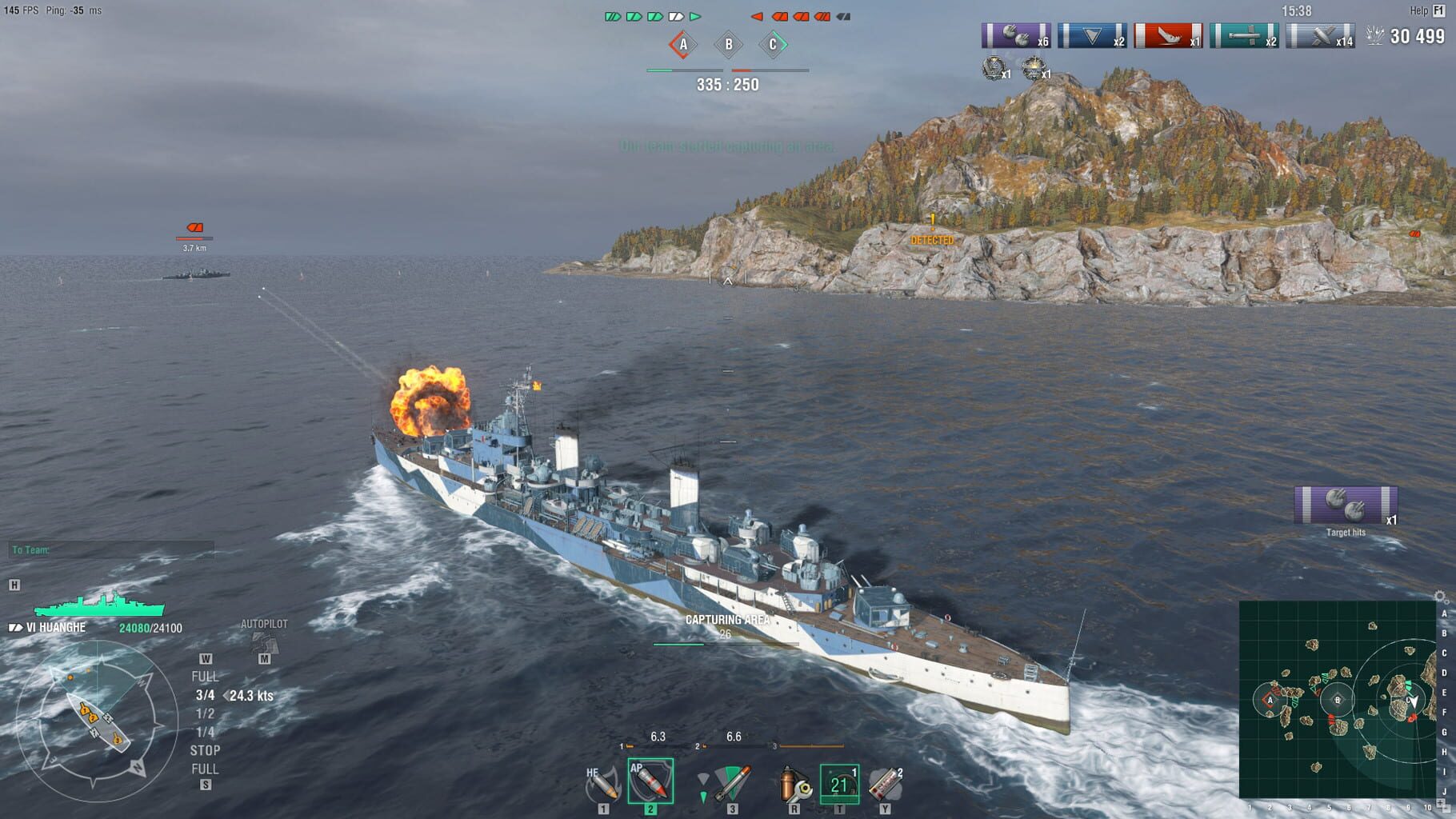 Screenshot for World of Warships: Huanghe Pack