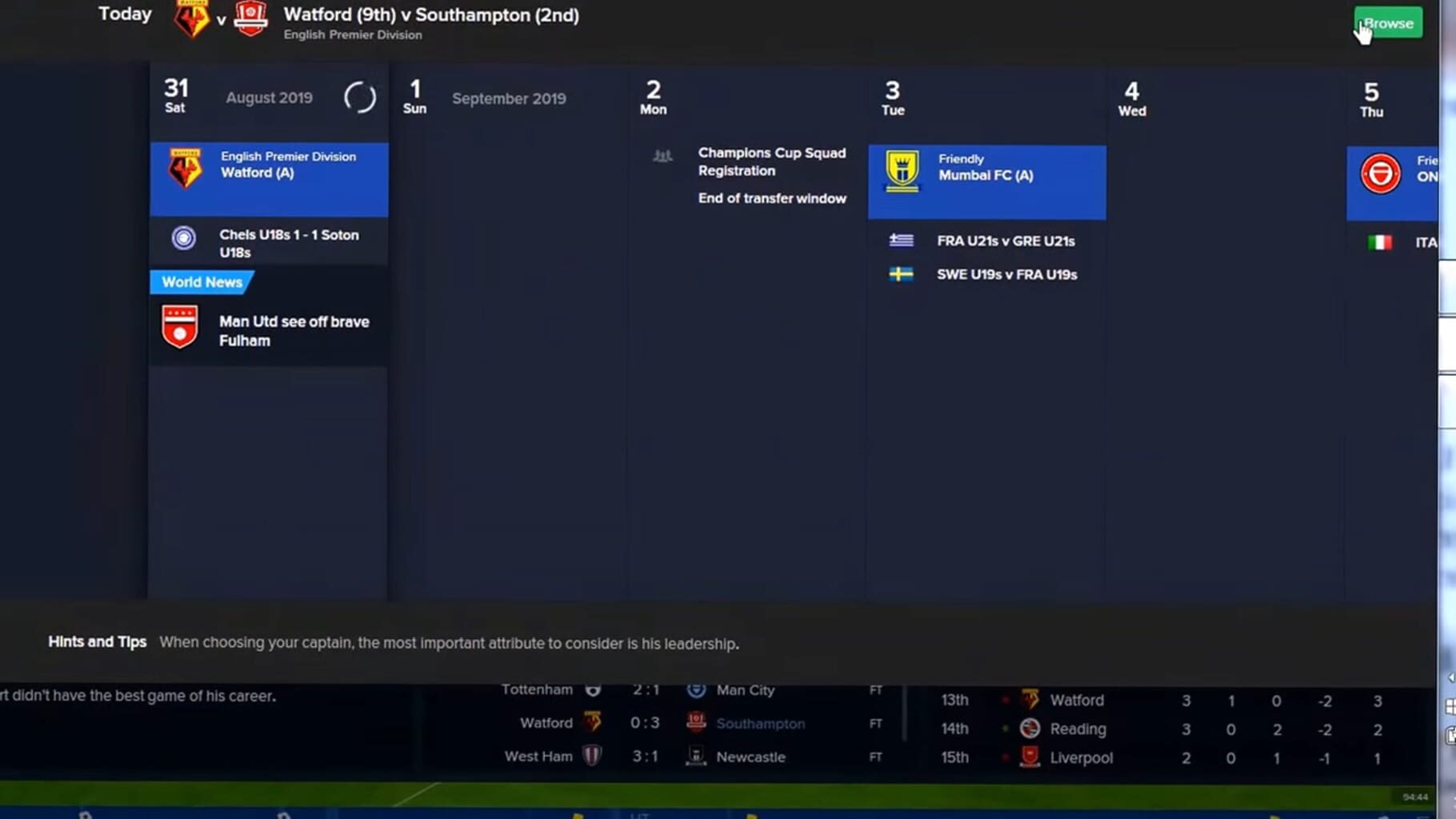 Screenshot for Football Manager 2015