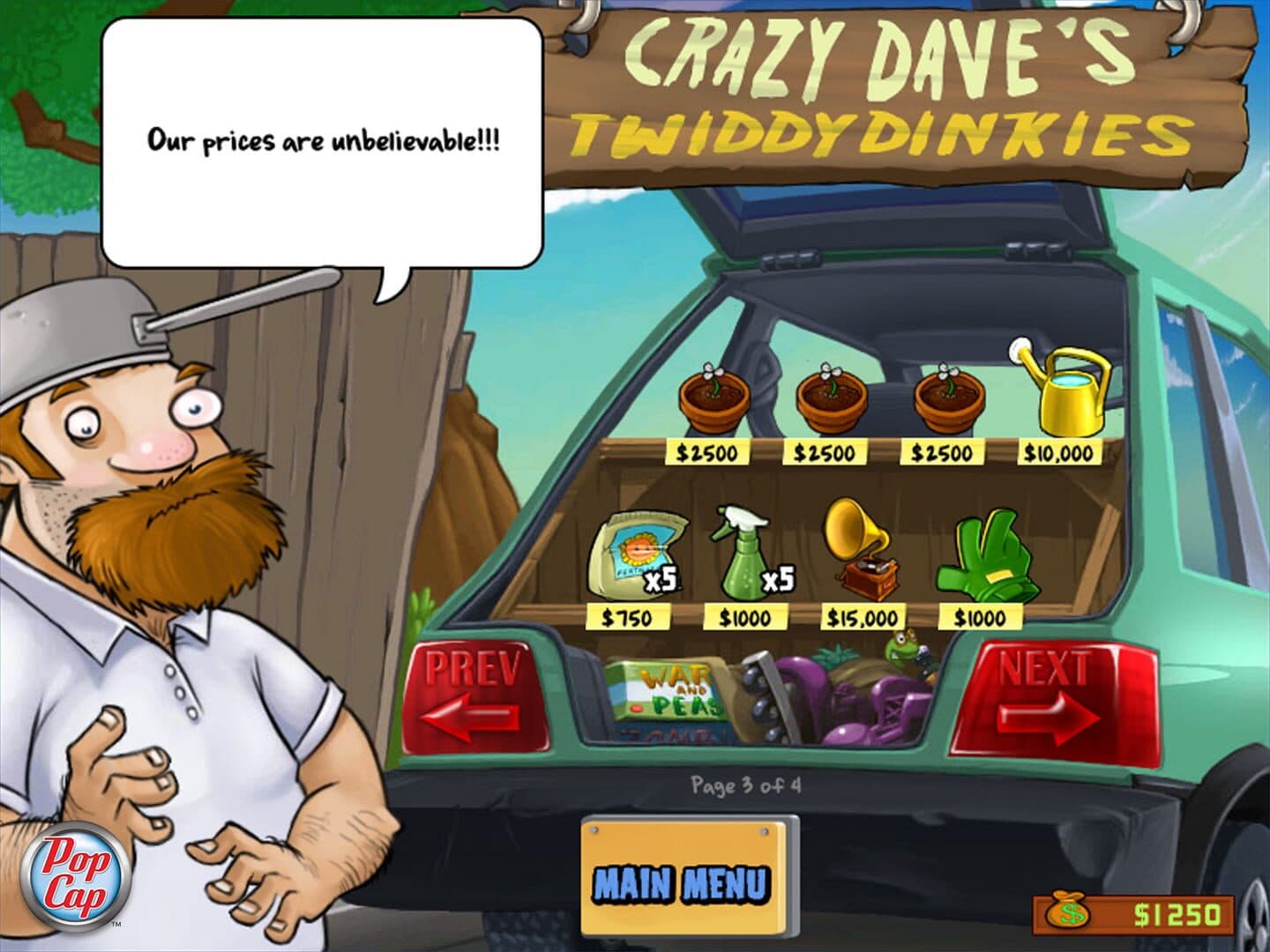 Screenshot for Plants vs. Zombies