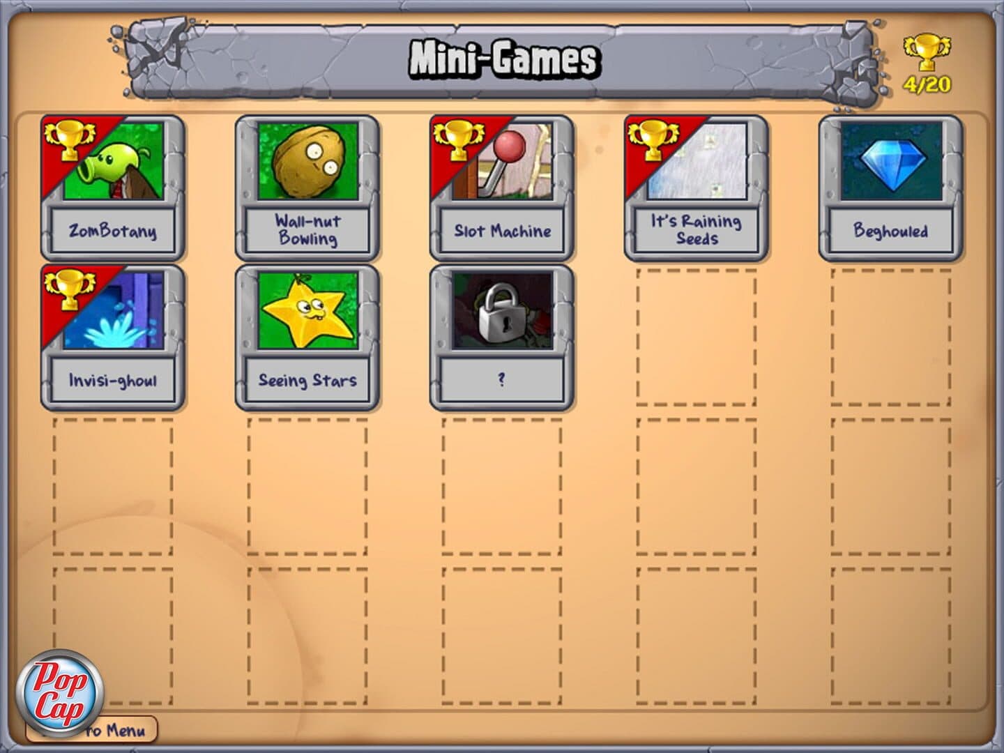 Screenshot for Plants vs. Zombies