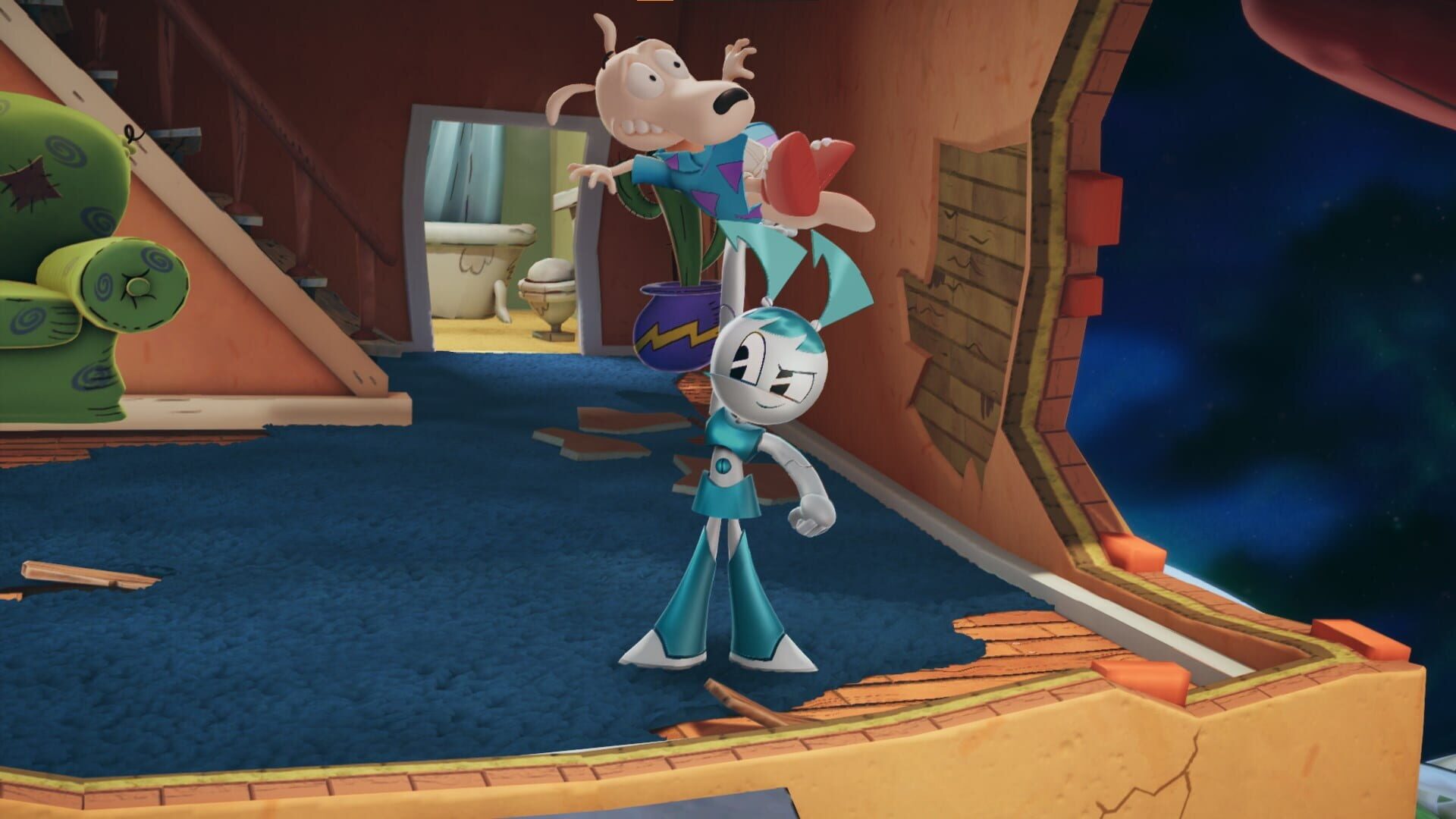 Screenshot for Nickelodeon All-Star Brawl: Rocko Brawler Pack