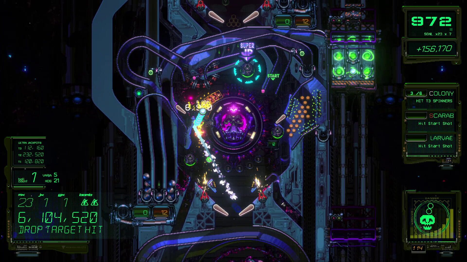Screenshot for Xenotilt: Hostile Pinball Action