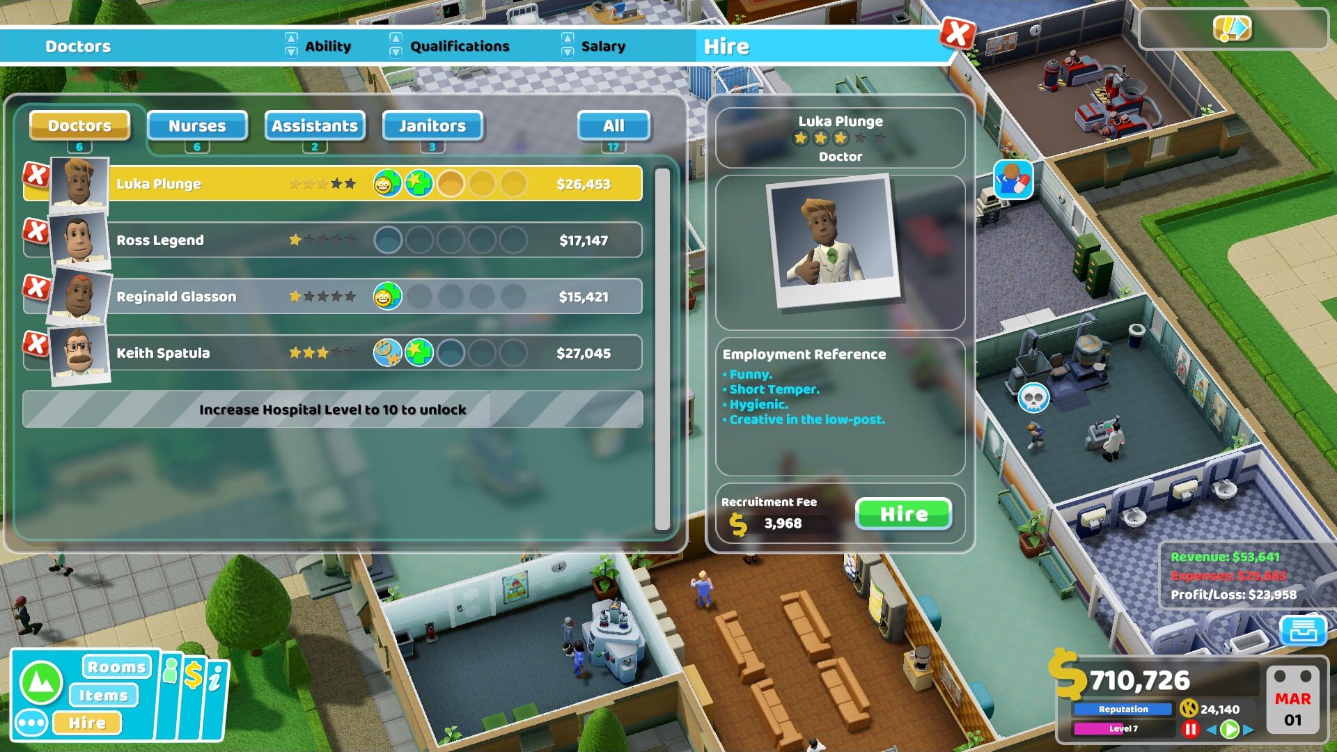 Screenshot for Two Point Hospital