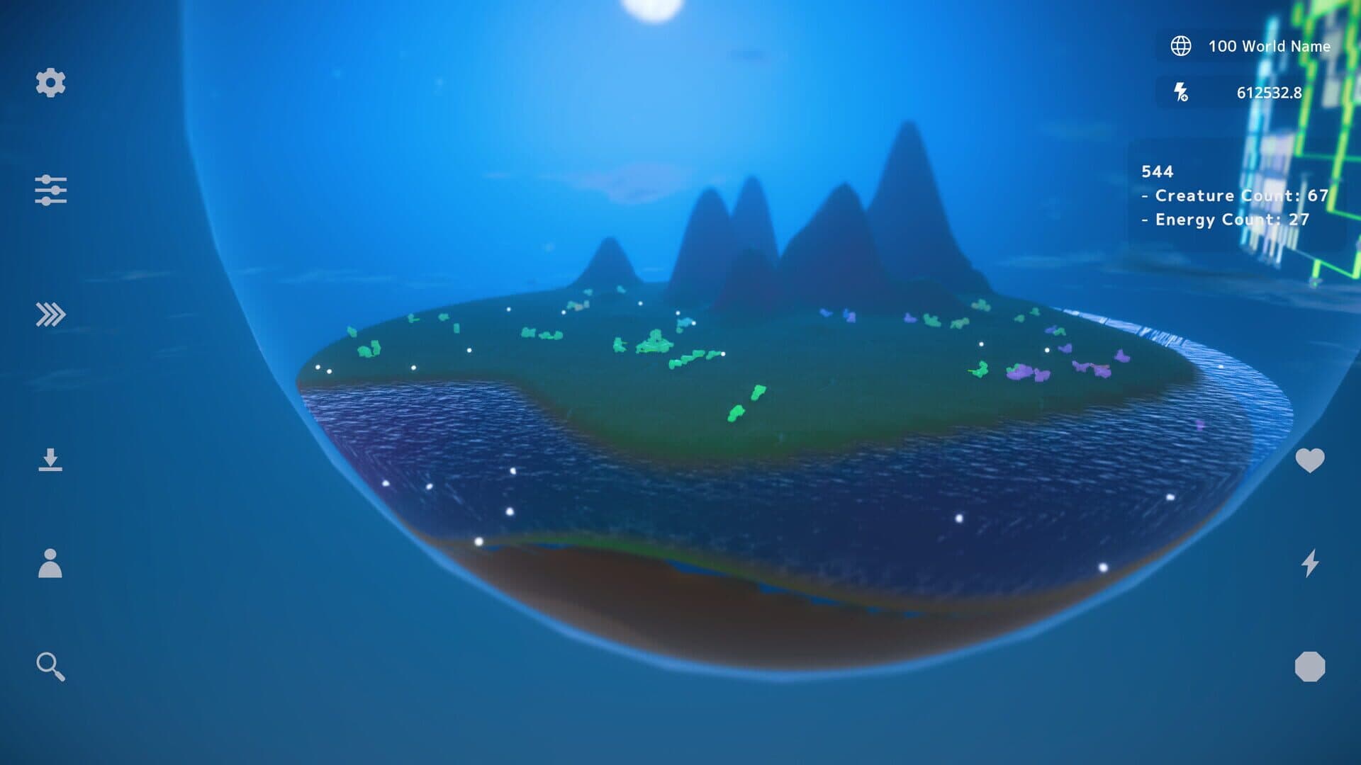 Screenshot for Anlife: Motion-Learning Life Evolution