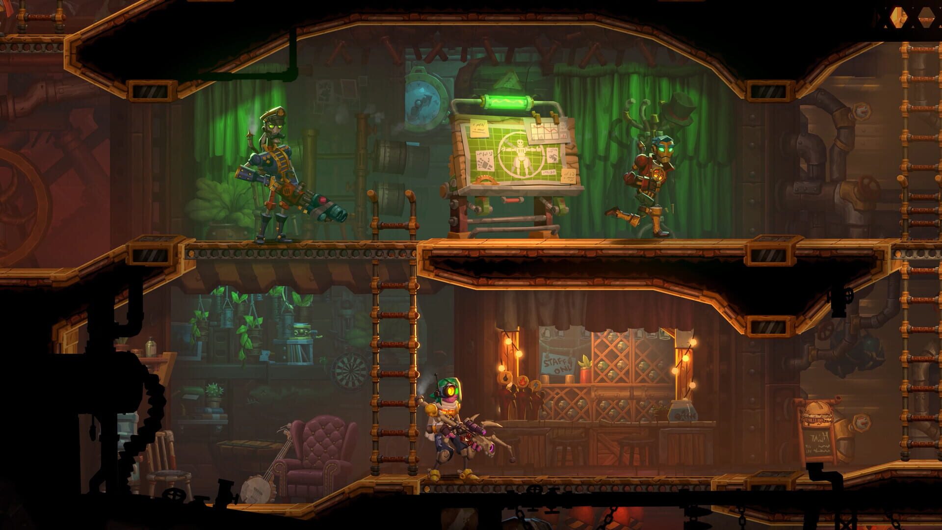 Screenshot for SteamWorld Heist II