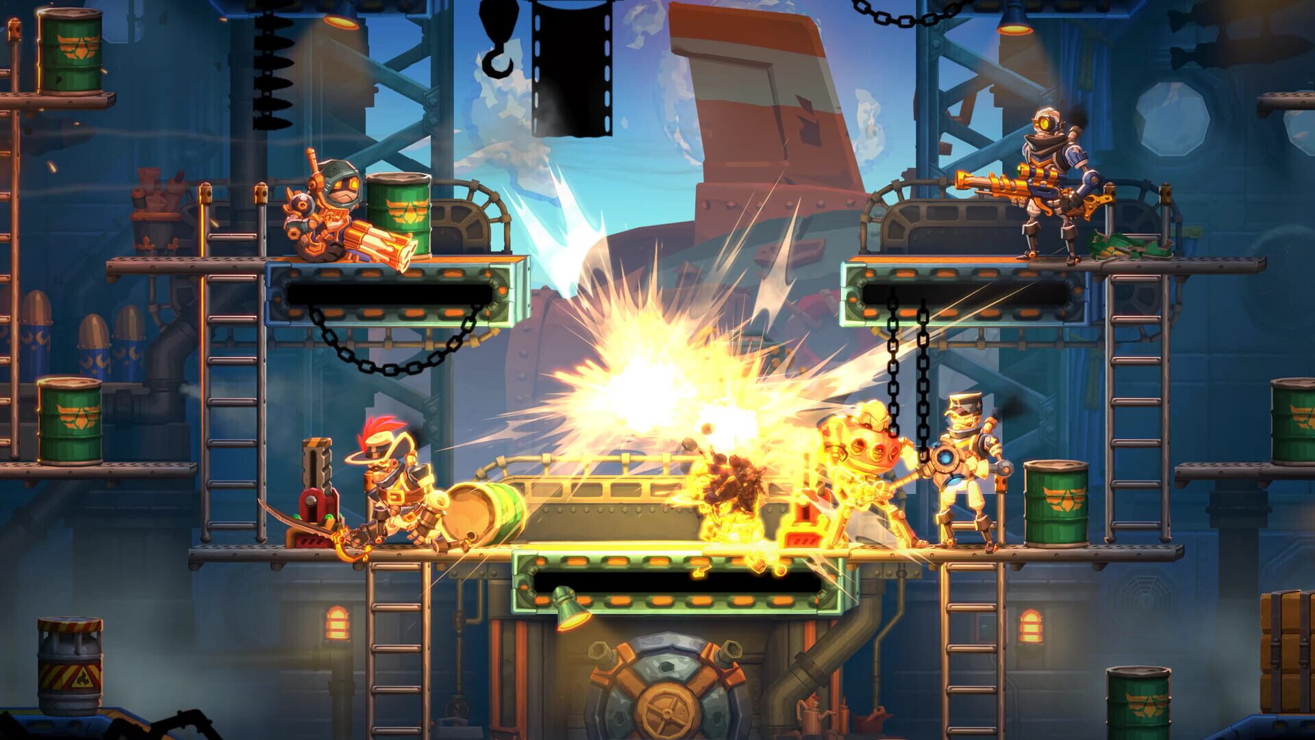 Screenshot for SteamWorld Heist II