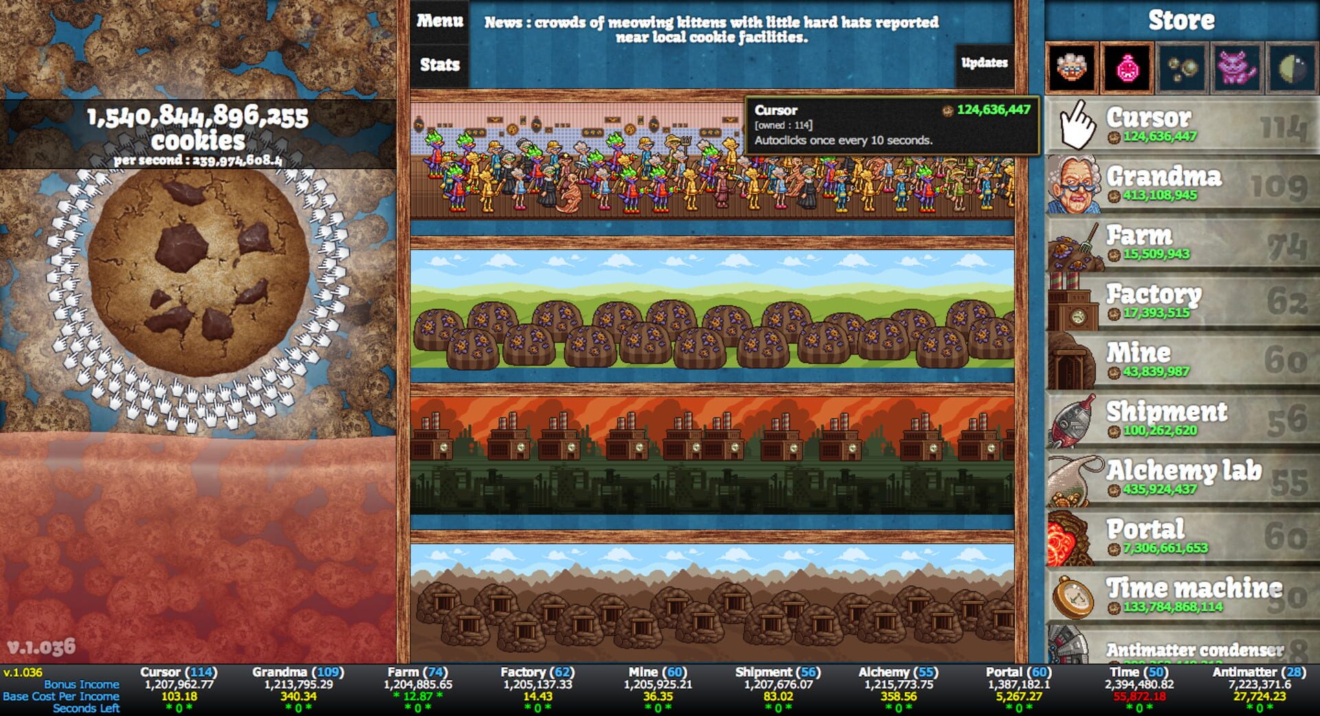 Screenshot for Cookie Clicker