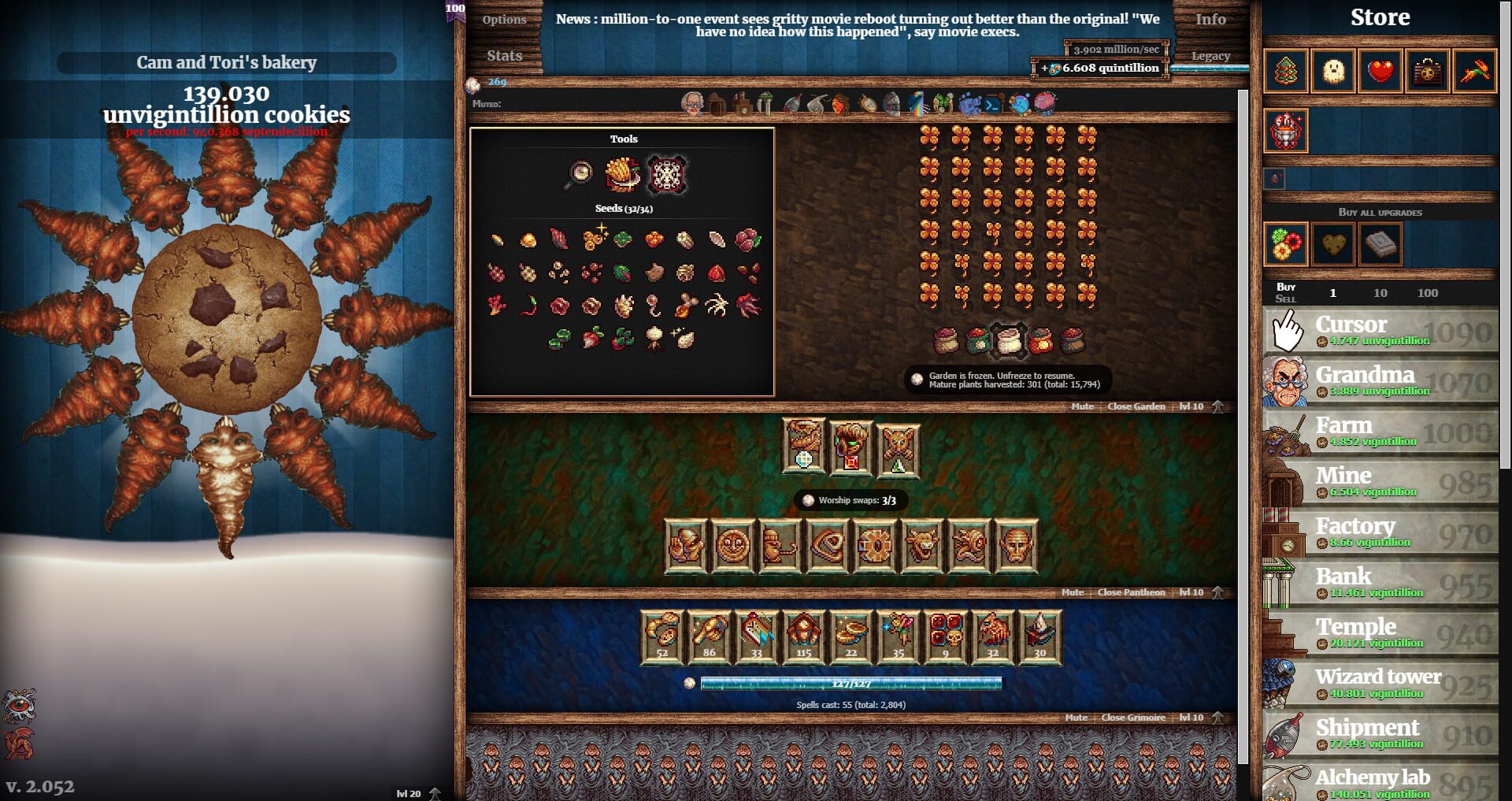 Screenshot for Cookie Clicker