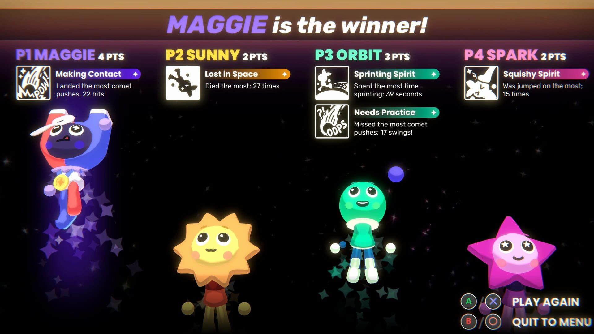 Screenshot for Which Way Up: Galaxy Games
