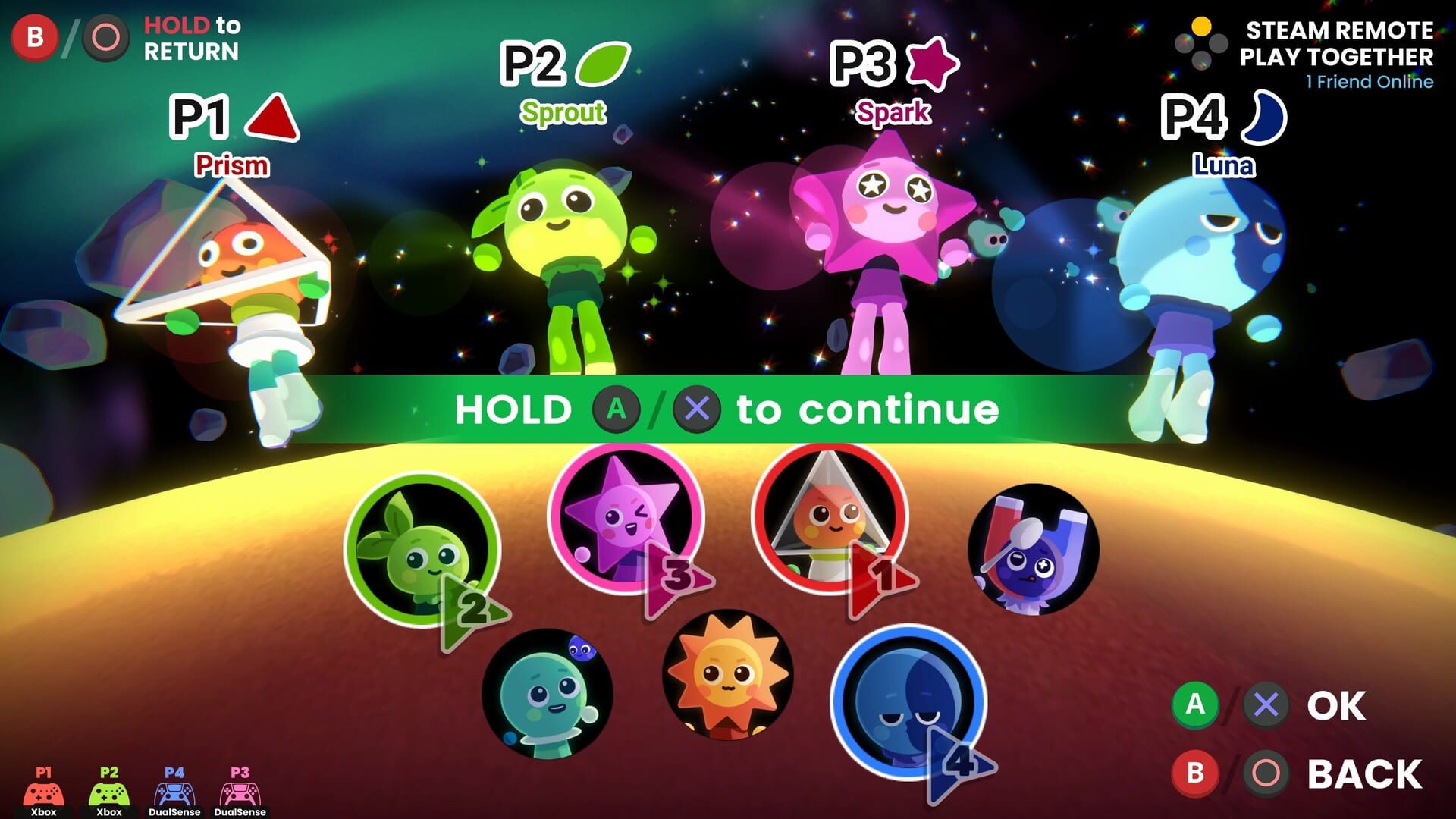 Screenshot for Which Way Up: Galaxy Games