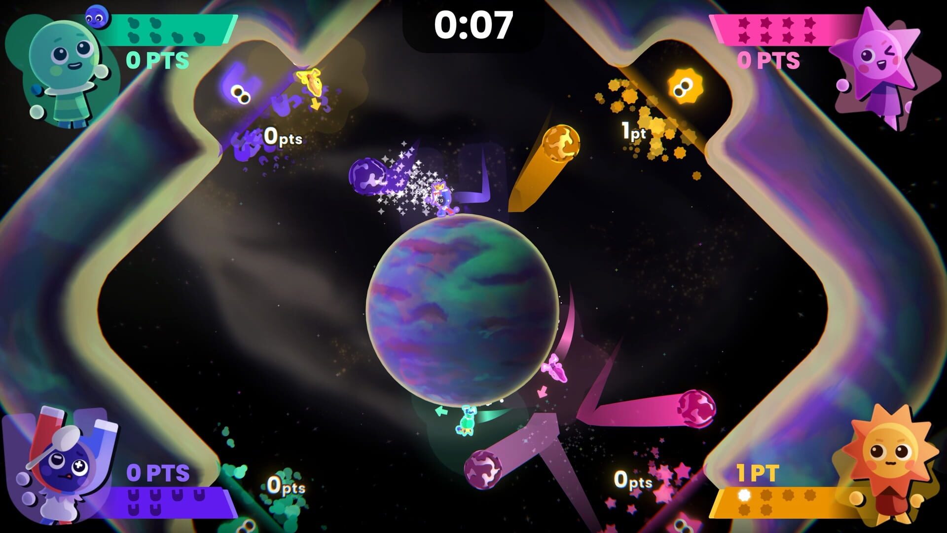 Screenshot for Which Way Up: Galaxy Games