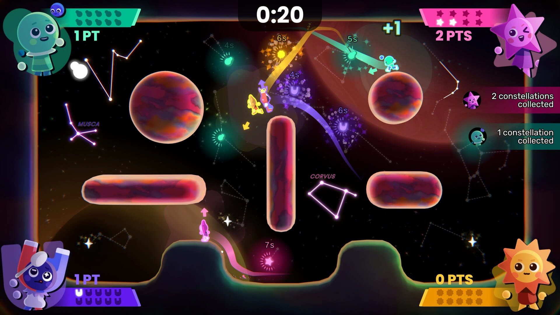 Screenshot for Which Way Up: Galaxy Games