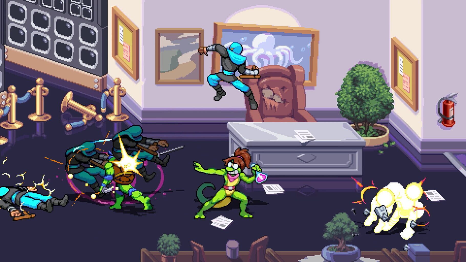 Screenshot for Teenage Mutant Ninja Turtles: Shredder's Revenge - Radical Reptiles