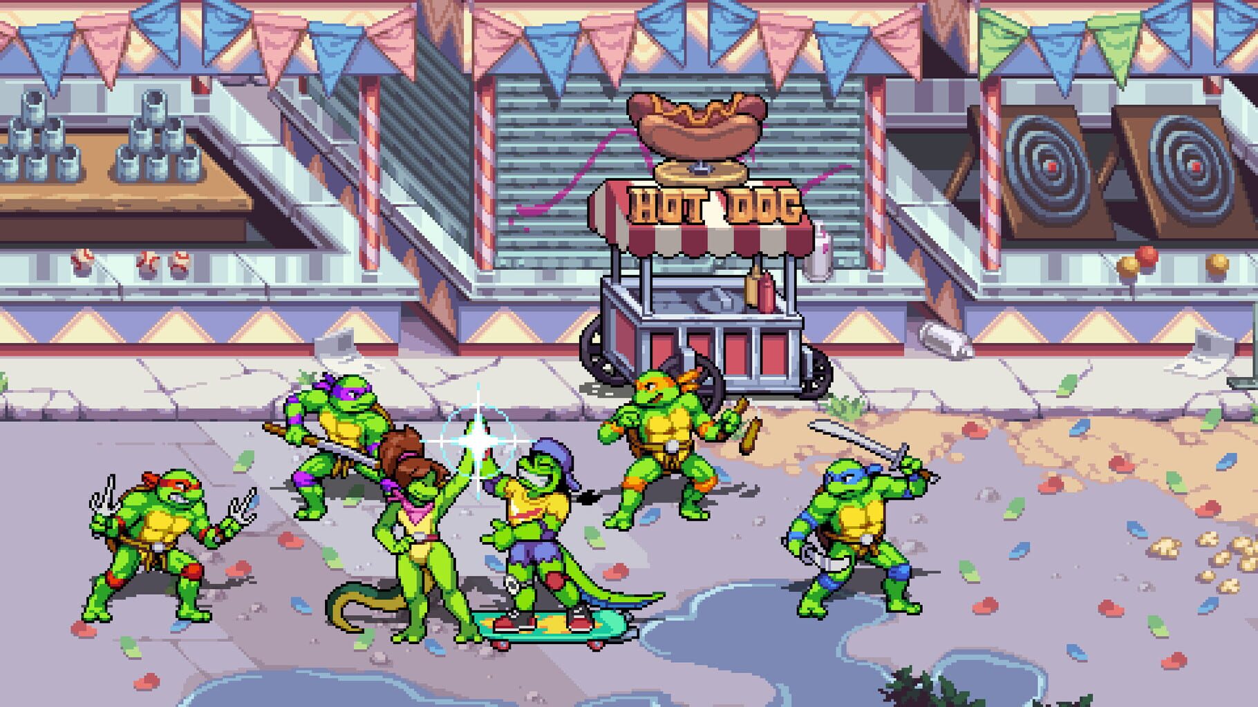 Screenshot for Teenage Mutant Ninja Turtles: Shredder's Revenge - Radical Reptiles