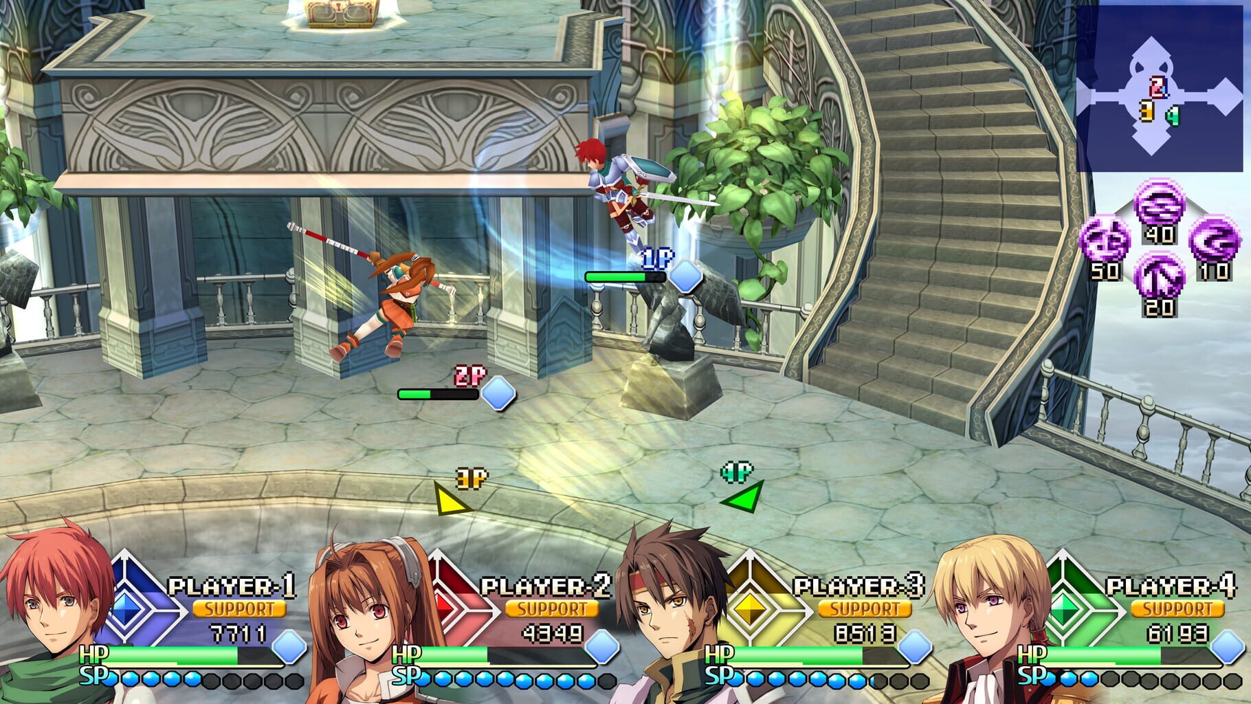 Screenshot for Ys vs. Trails in the Sky: Alternative Saga