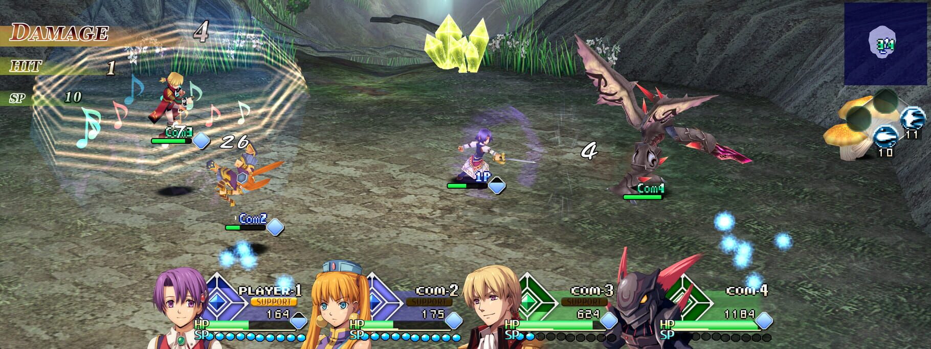 Screenshot for Ys vs. Trails in the Sky: Alternative Saga