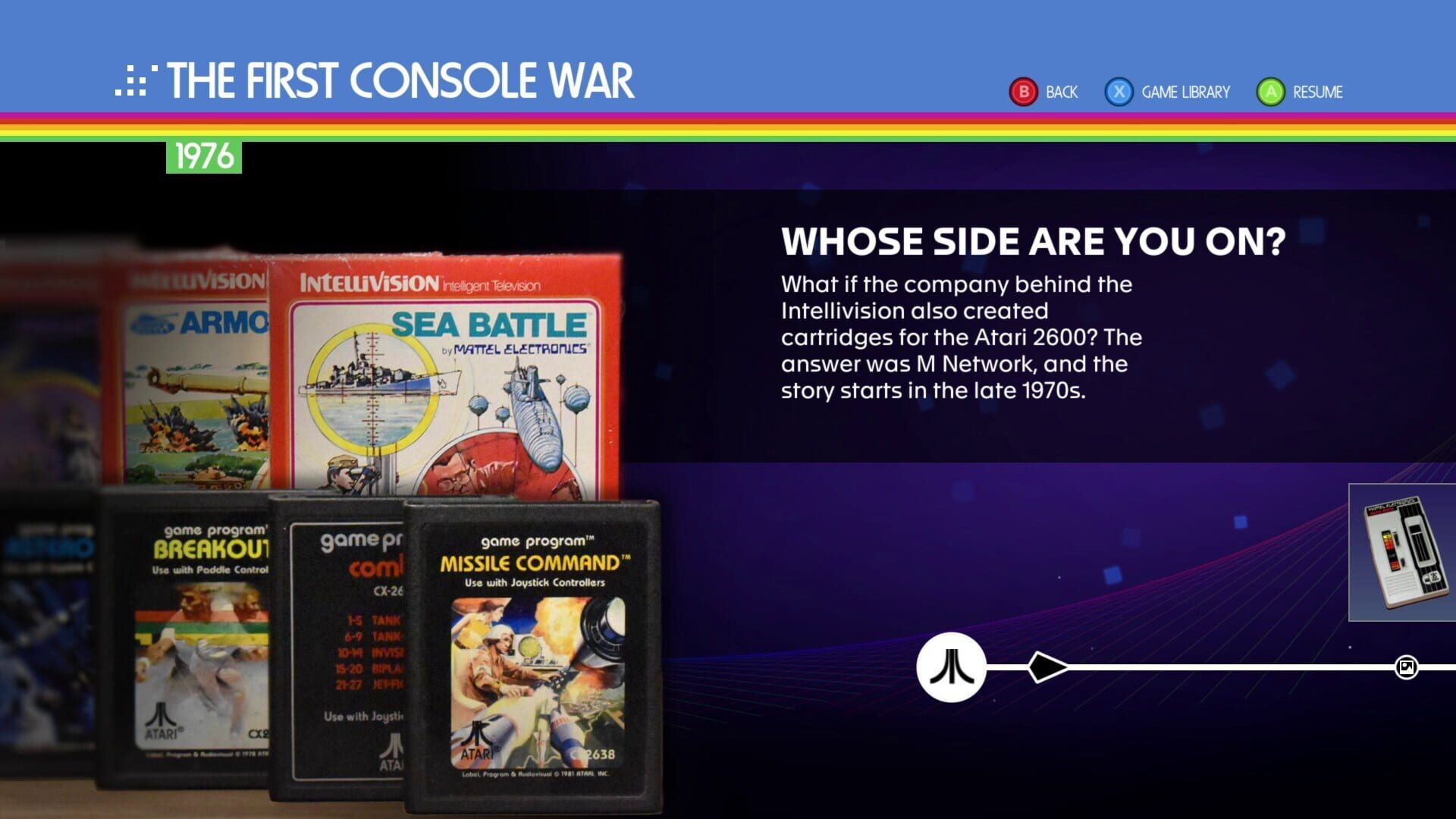 Screenshot for Atari 50: The First Console War