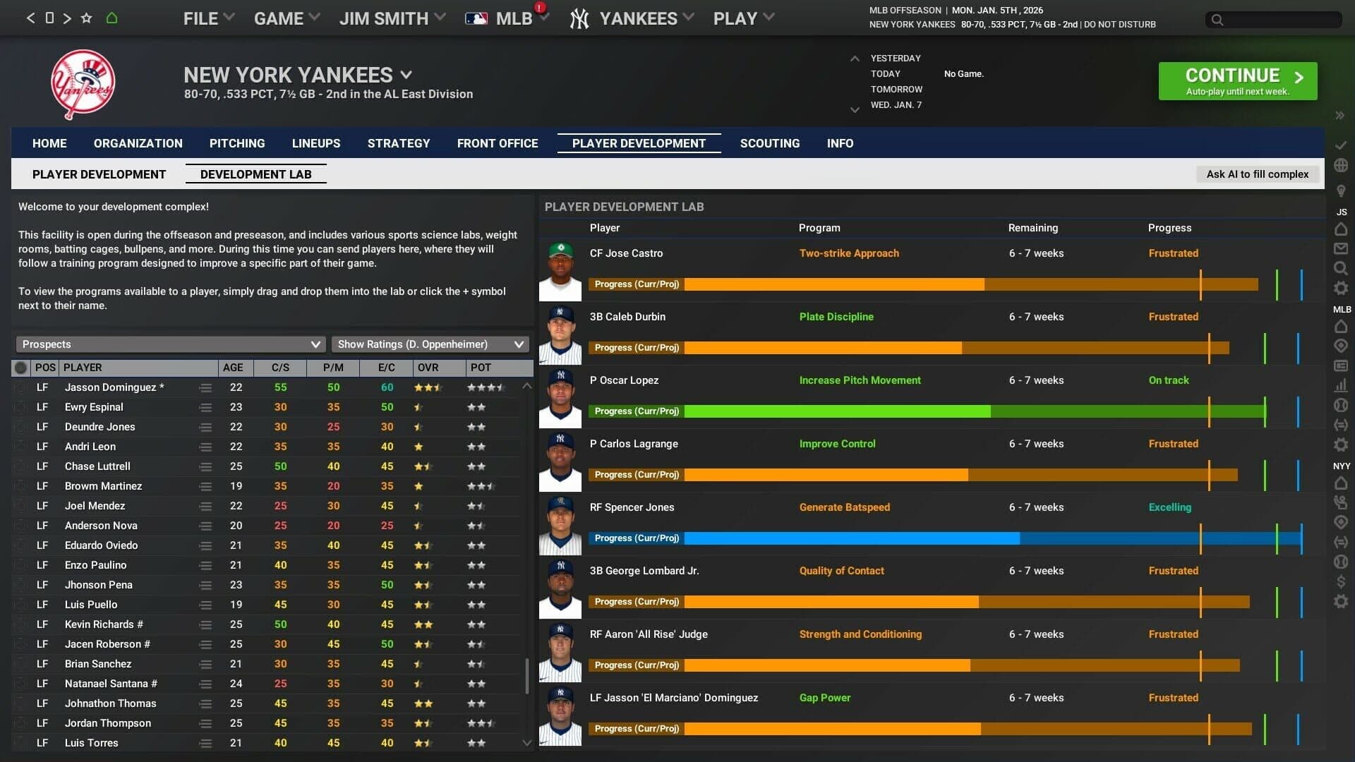 Screenshot for Out of the Park Baseball 26