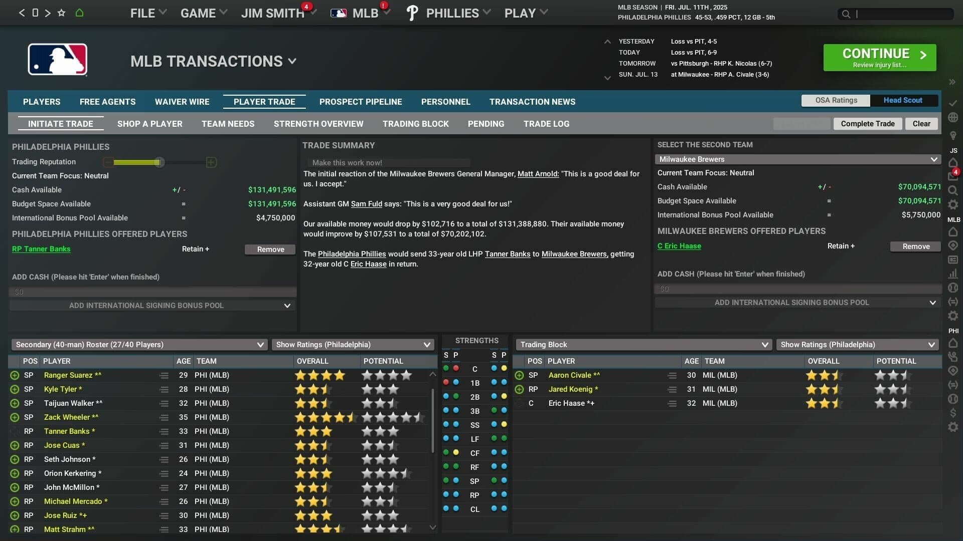 Screenshot for Out of the Park Baseball 26