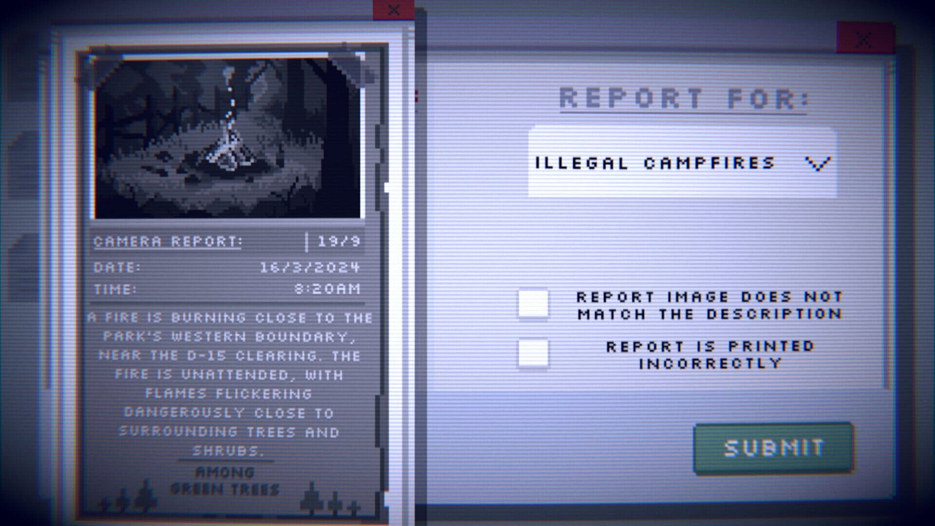 Screenshot for Last Report
