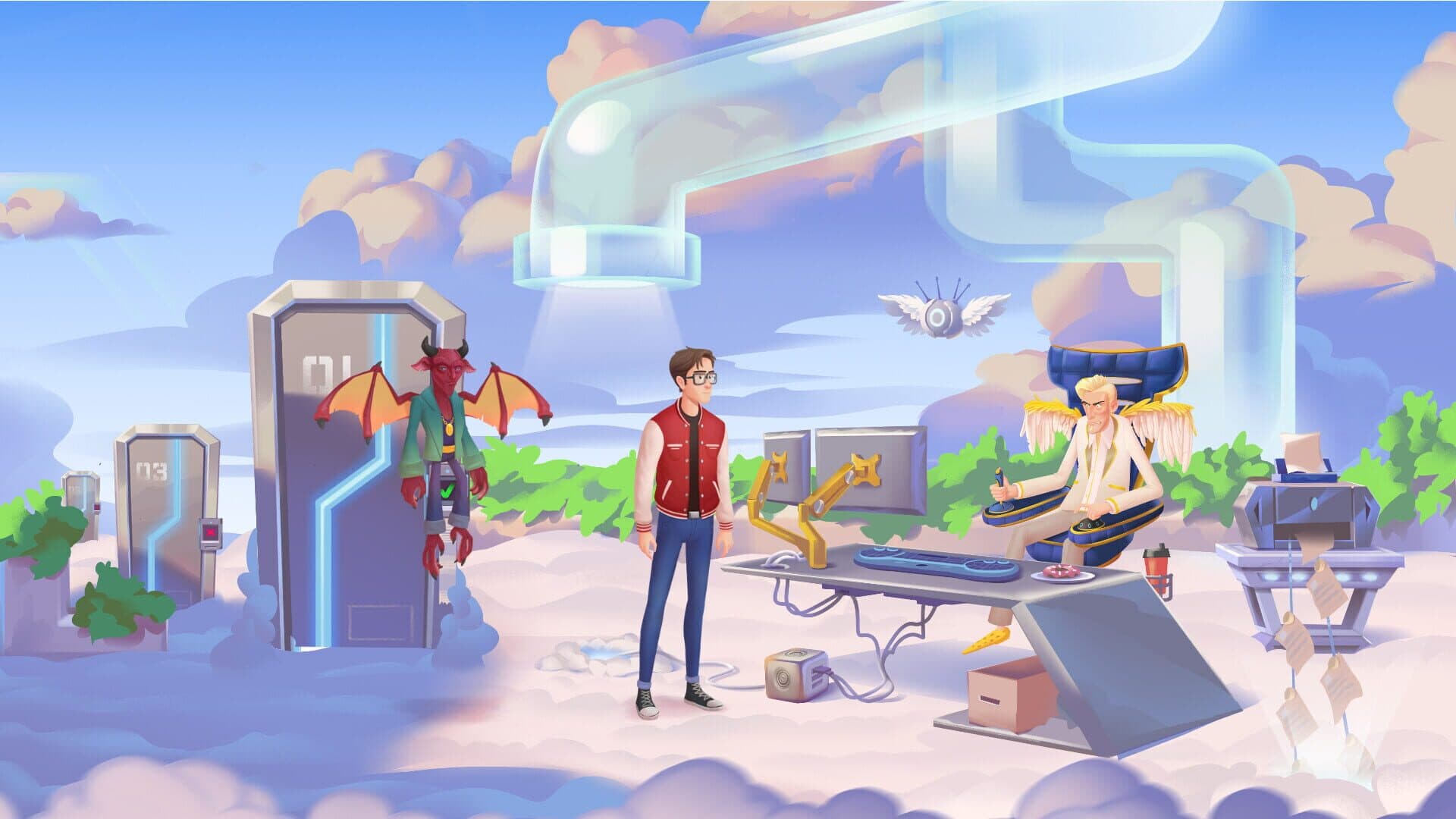 Screenshot for Angelo and Deemon 2: Too Hell of a Quest