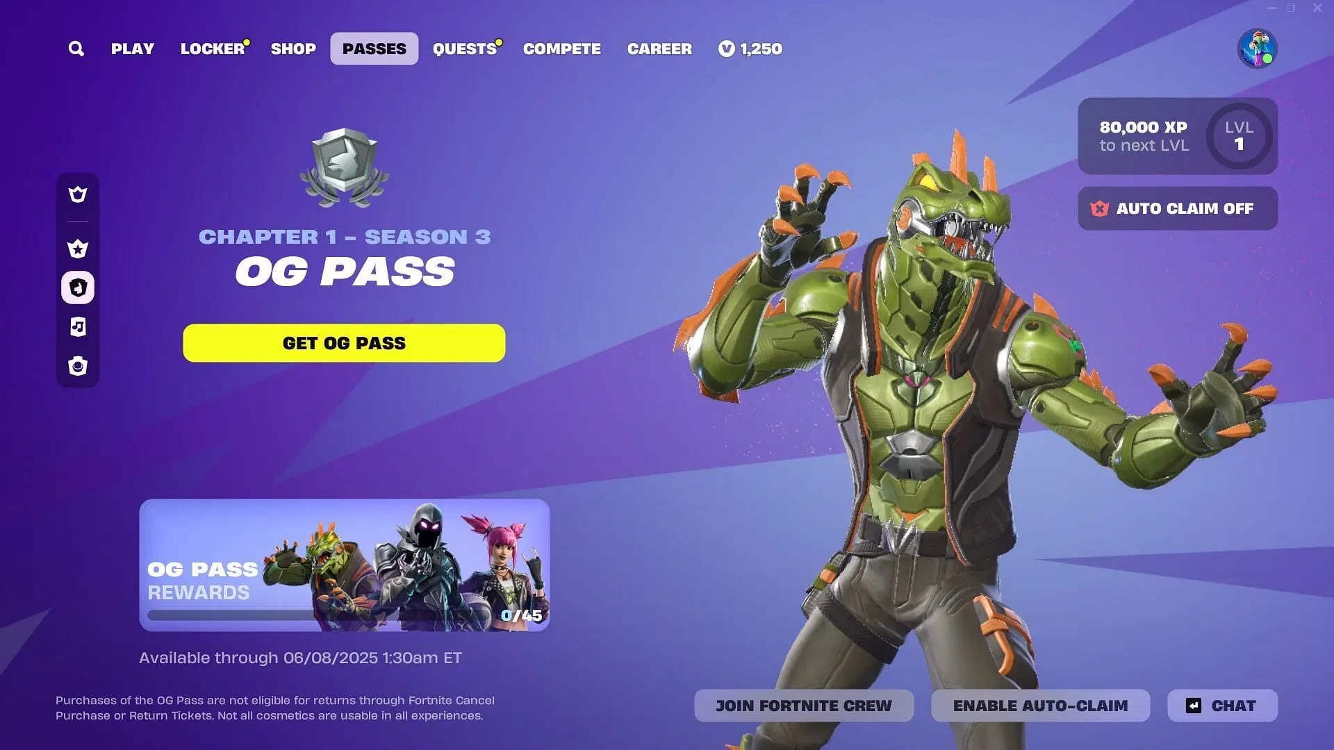 Screenshot for Fortnite OG: Chapter 1 Season 3