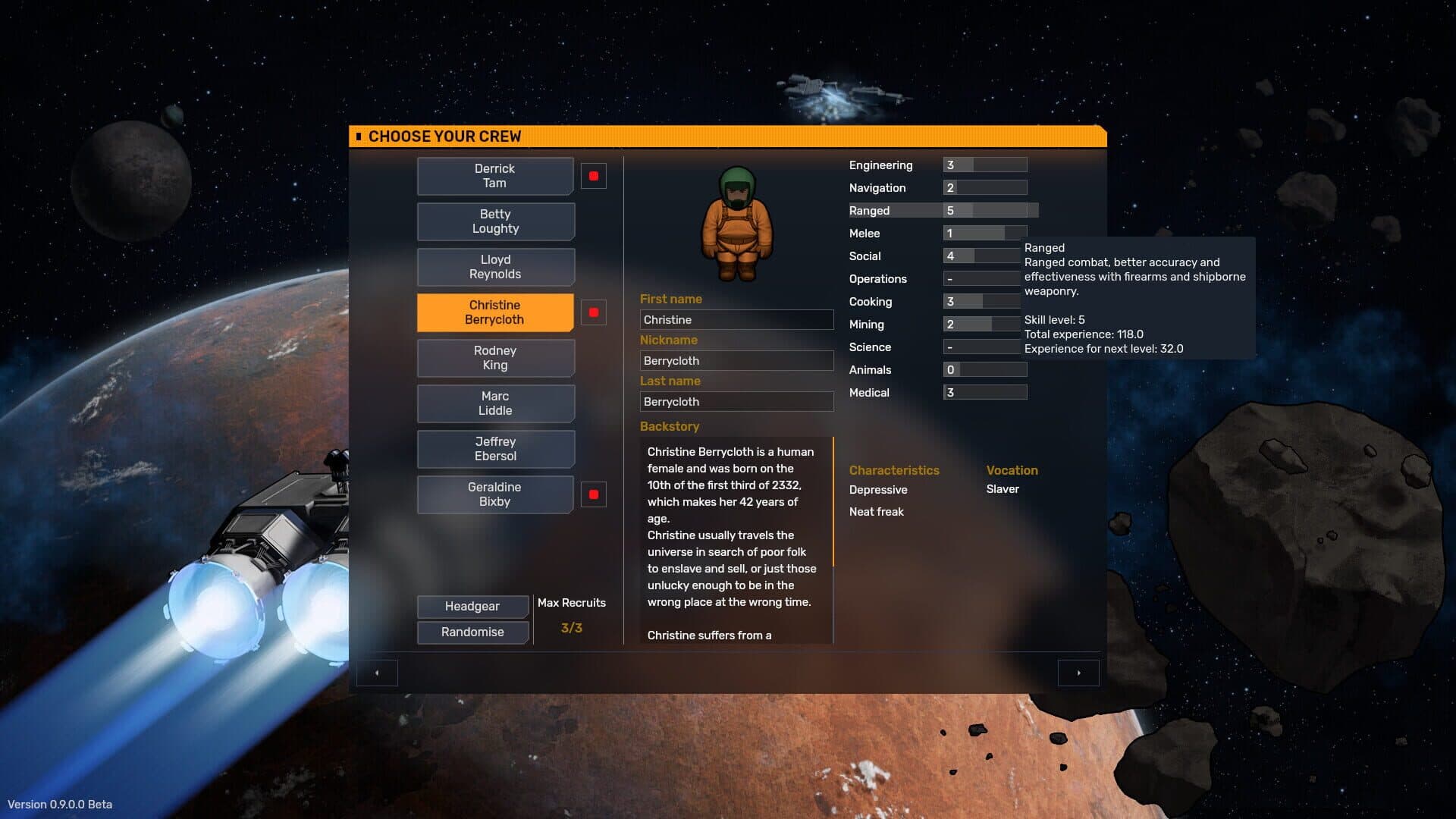 Screenshot for SpaceSlog