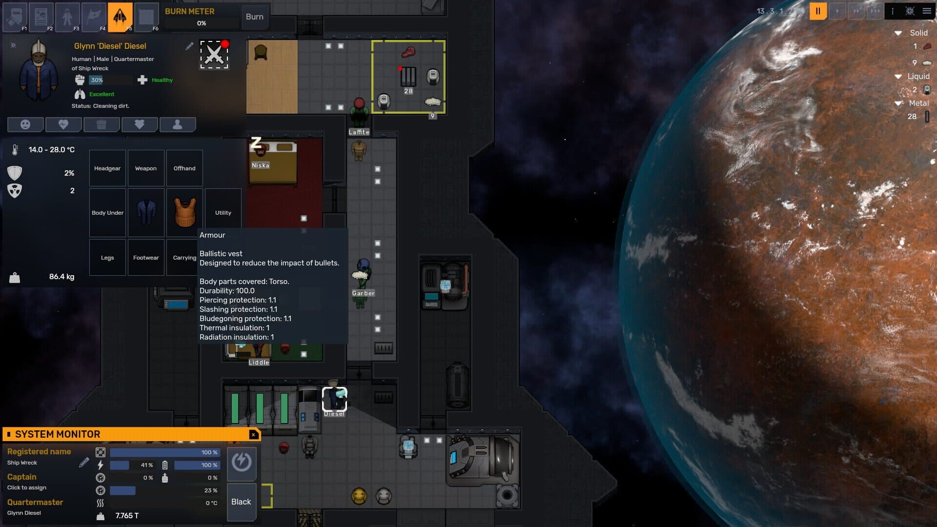 Screenshot for SpaceSlog