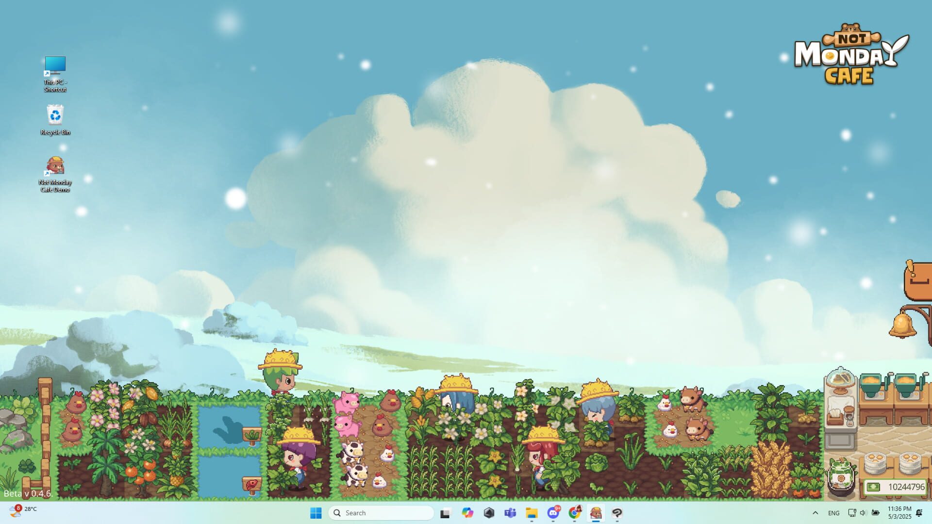 Screenshot for Not Monday Cafe