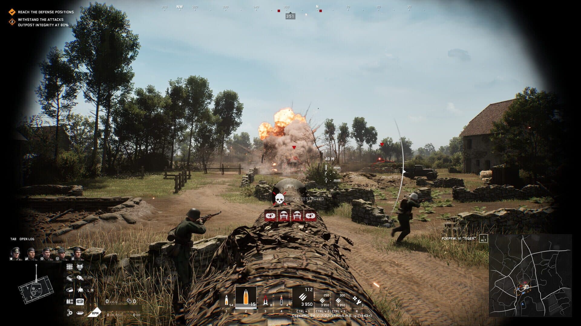Screenshot for Call to Arms: Panzer Elite