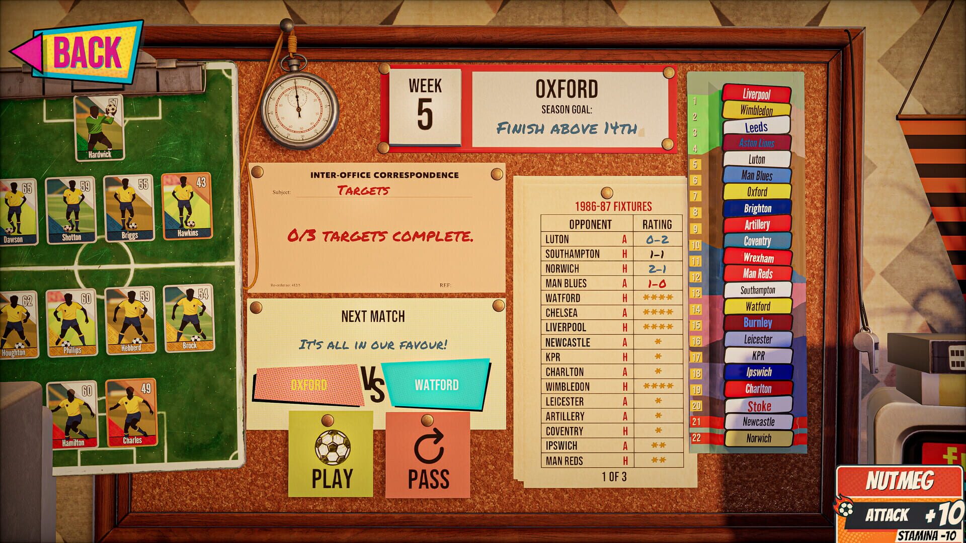 Screenshot for Nutmeg!