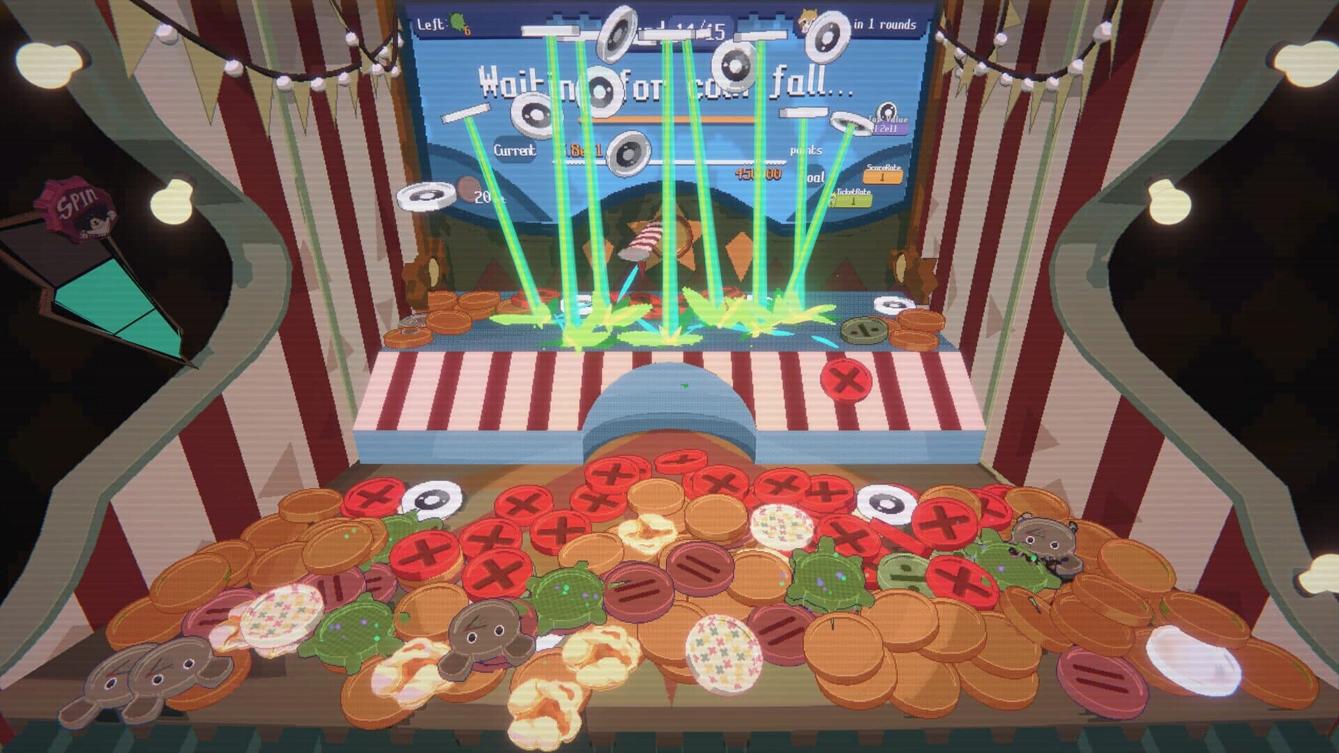 Screenshot for Raccoin: Coin Pusher Roguelike