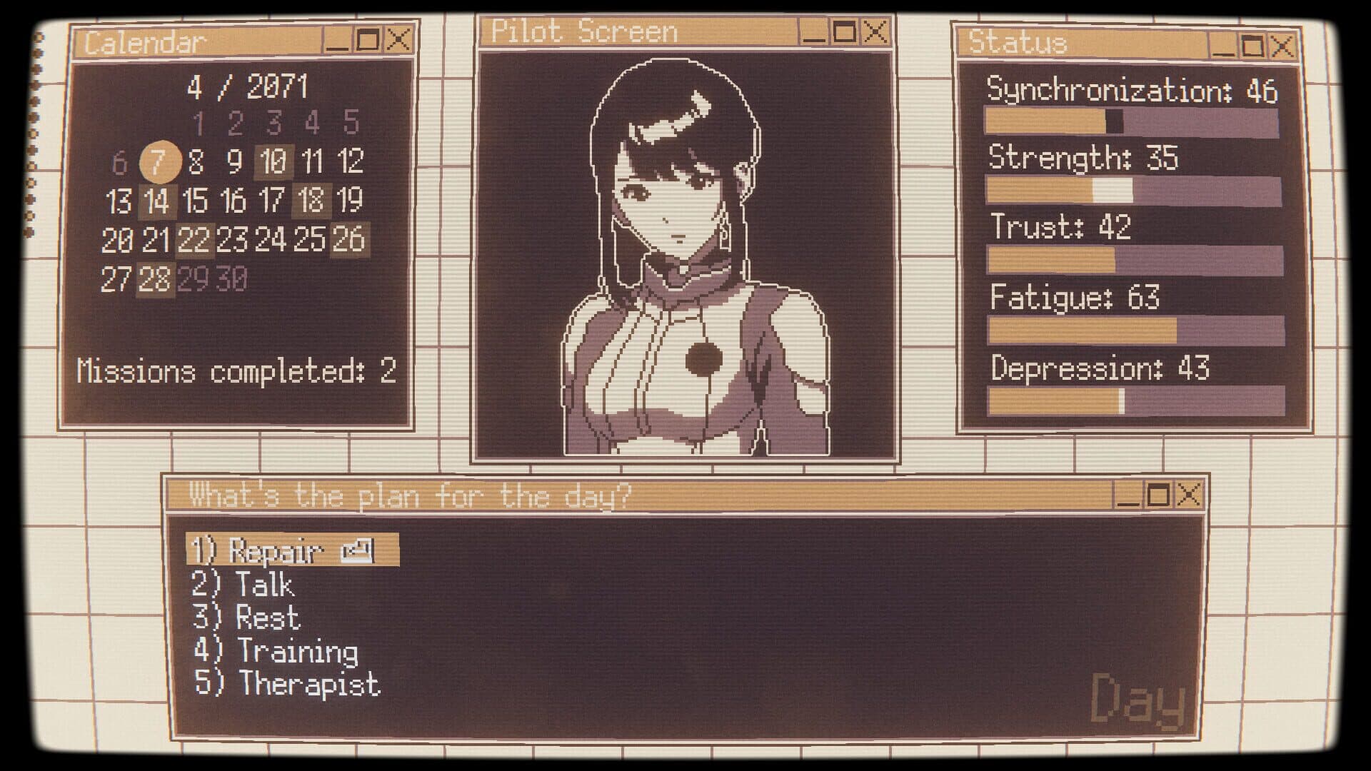 Screenshot for Valkyrie Iteration: Mecha Pilot Raising Pocket Simulator