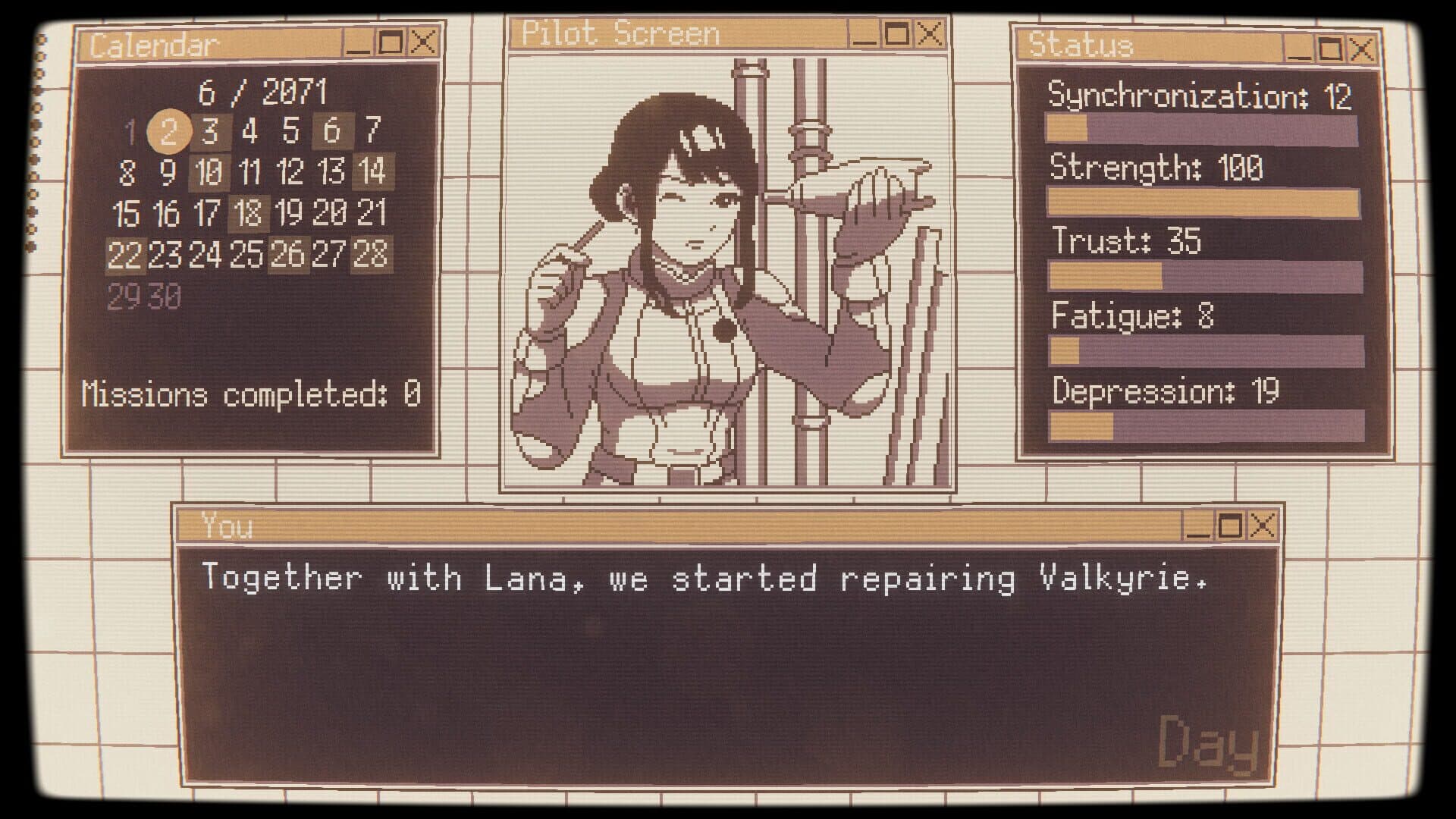 Screenshot for Valkyrie Iteration: Mecha Pilot Raising Pocket Simulator
