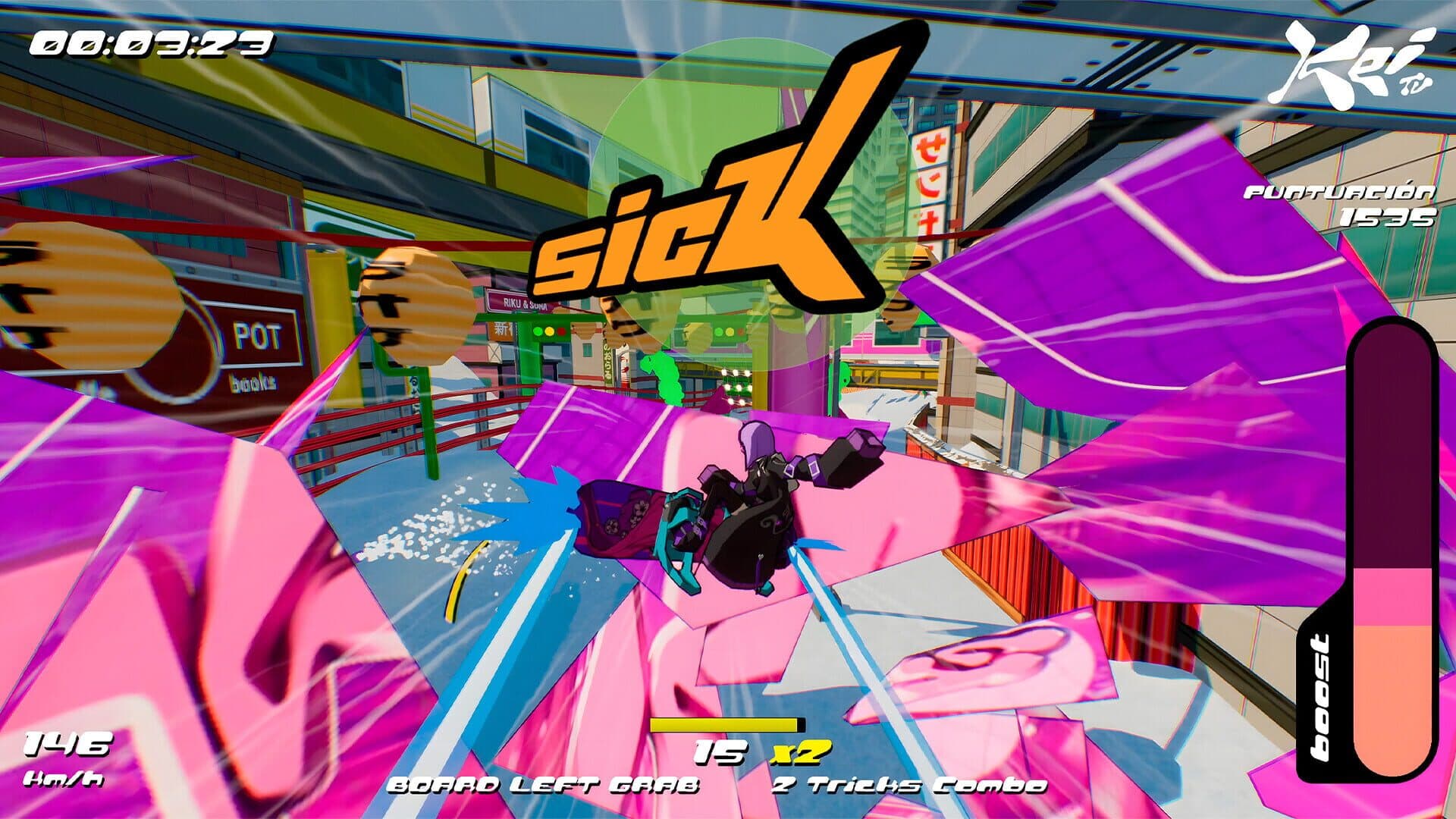 Screenshot for HyperYuki: Snowboard Syndicate