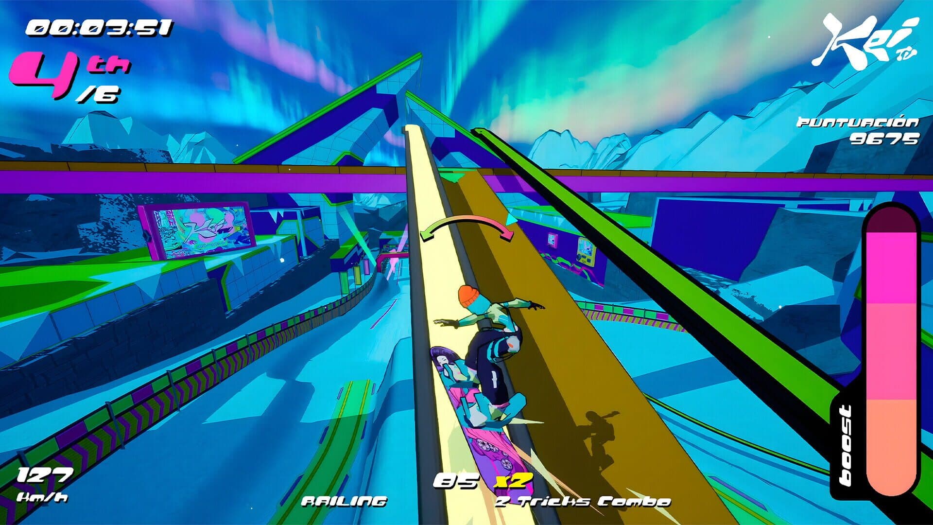 Screenshot for HyperYuki: Snowboard Syndicate