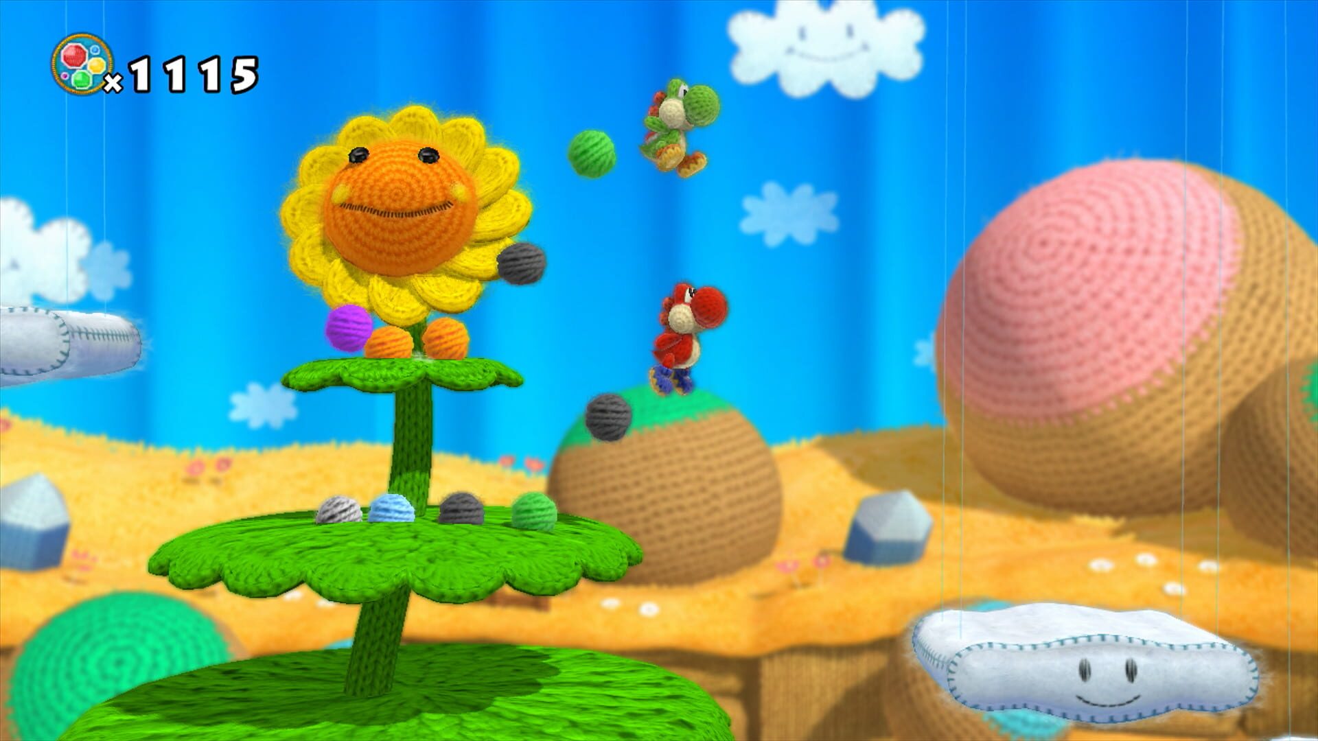 Screenshot for Yoshi's Woolly World