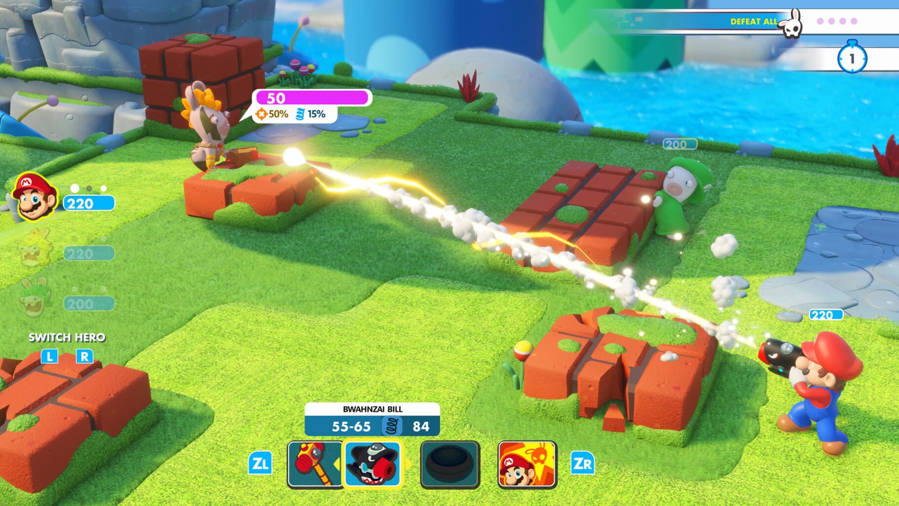 Screenshot for Mario + Rabbids Kingdom Battle