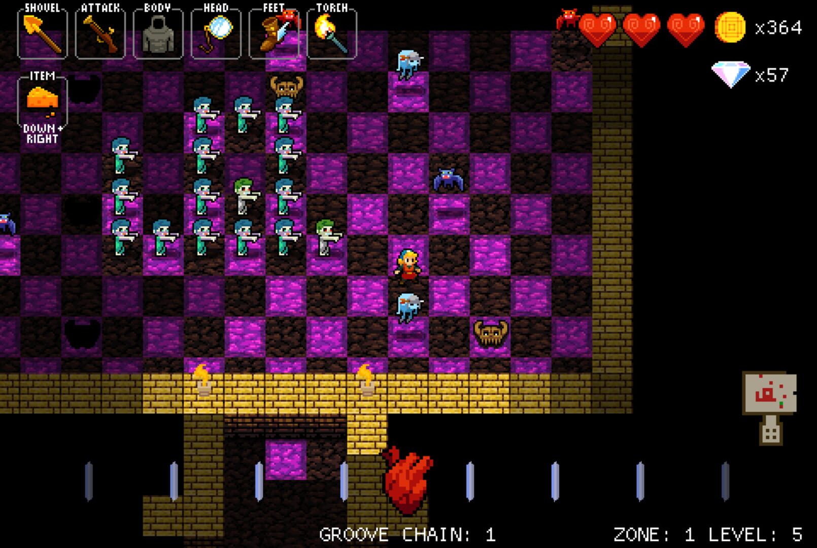 Screenshot for Crypt of the NecroDancer