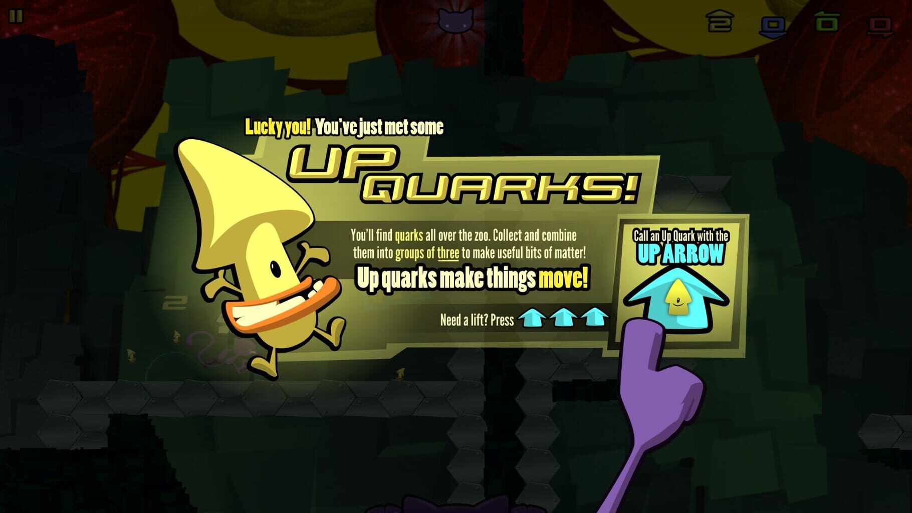 Screenshot for Schrödinger's Cat and the Raiders of the Lost Quark