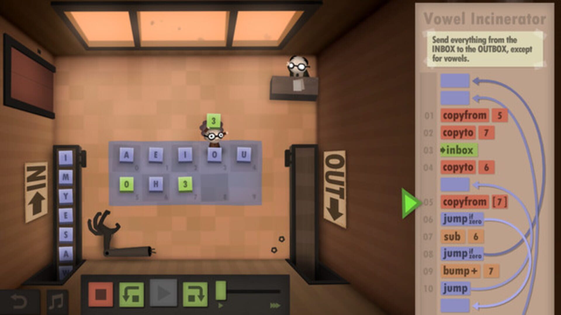 Screenshot for Human Resource Machine